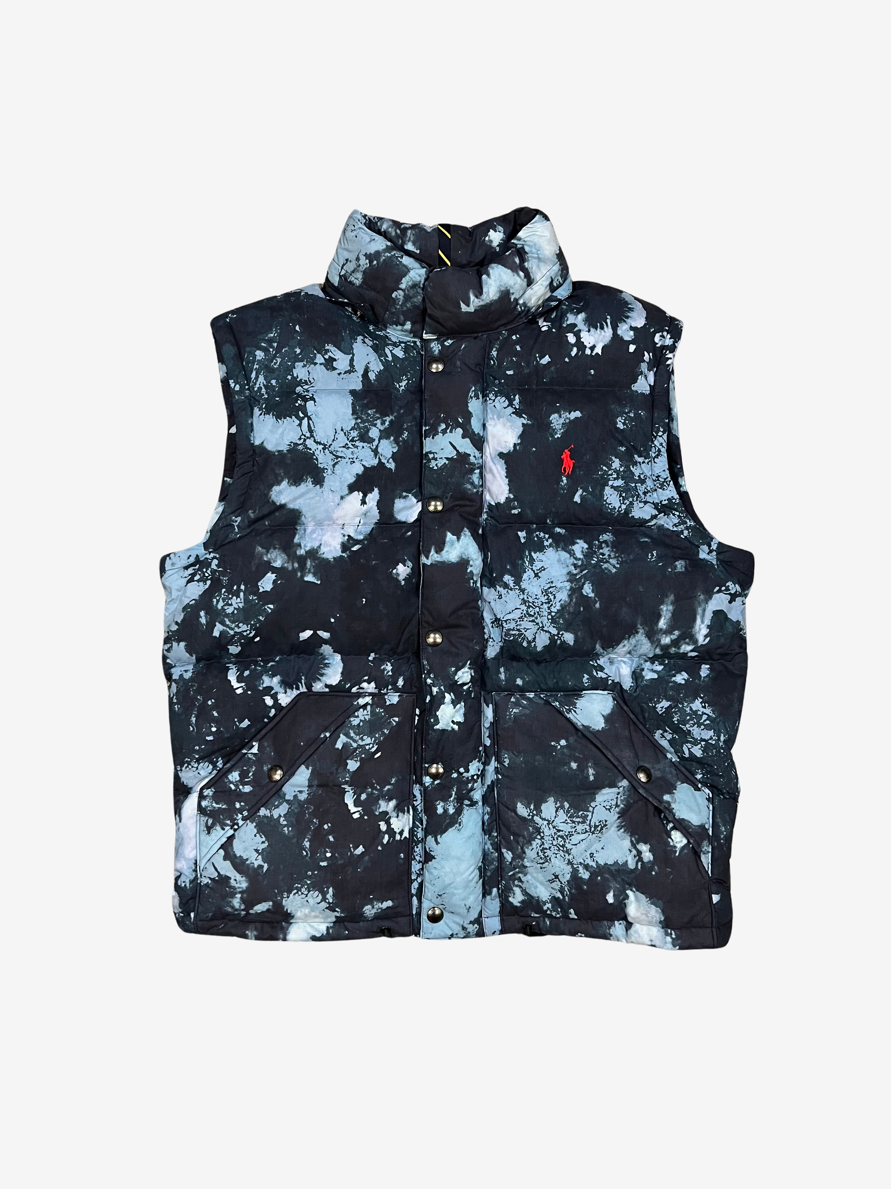 Polo Ralph Lauren Blue Snow Camo Puffer Jacket / Vest 4