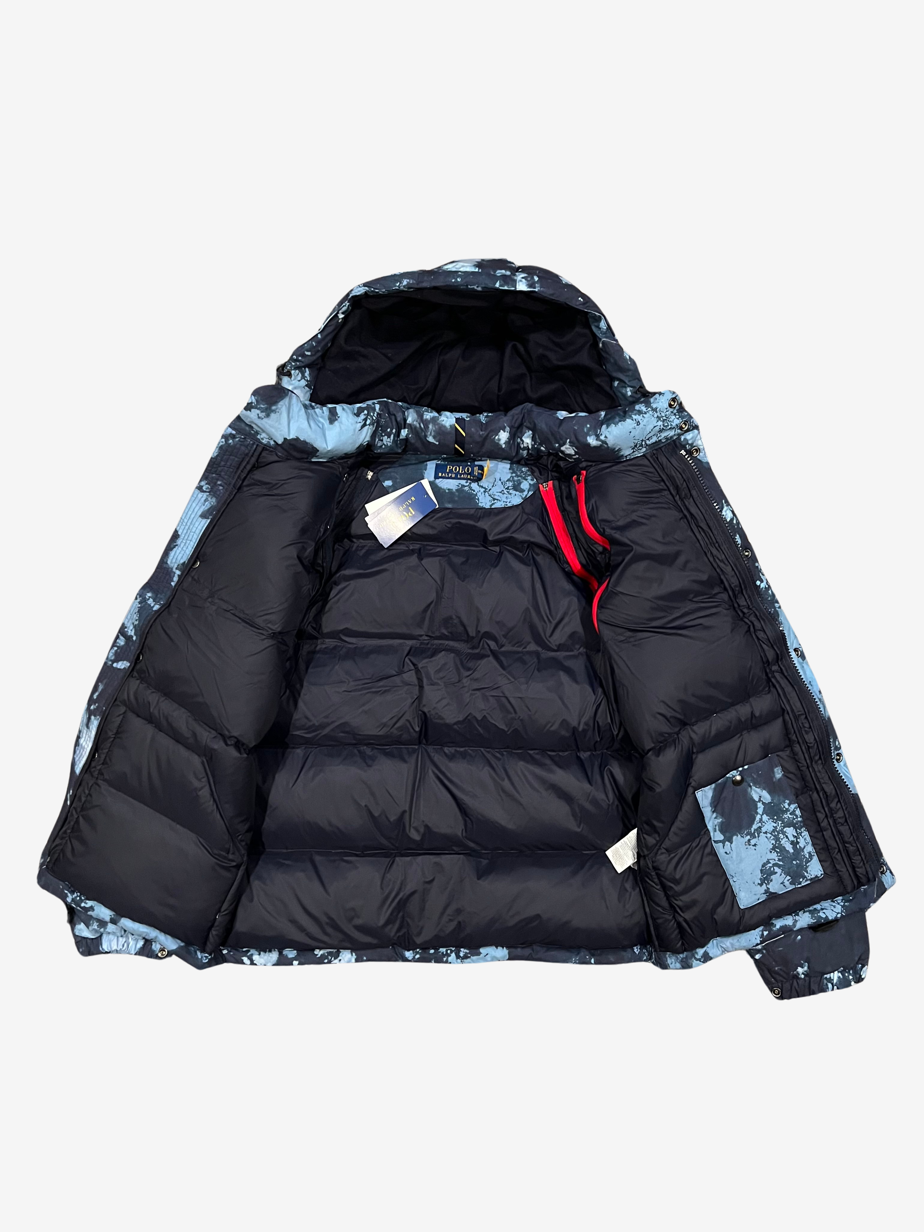 Polo Ralph Lauren Blue Snow Camo Puffer Jacket / Vest 5