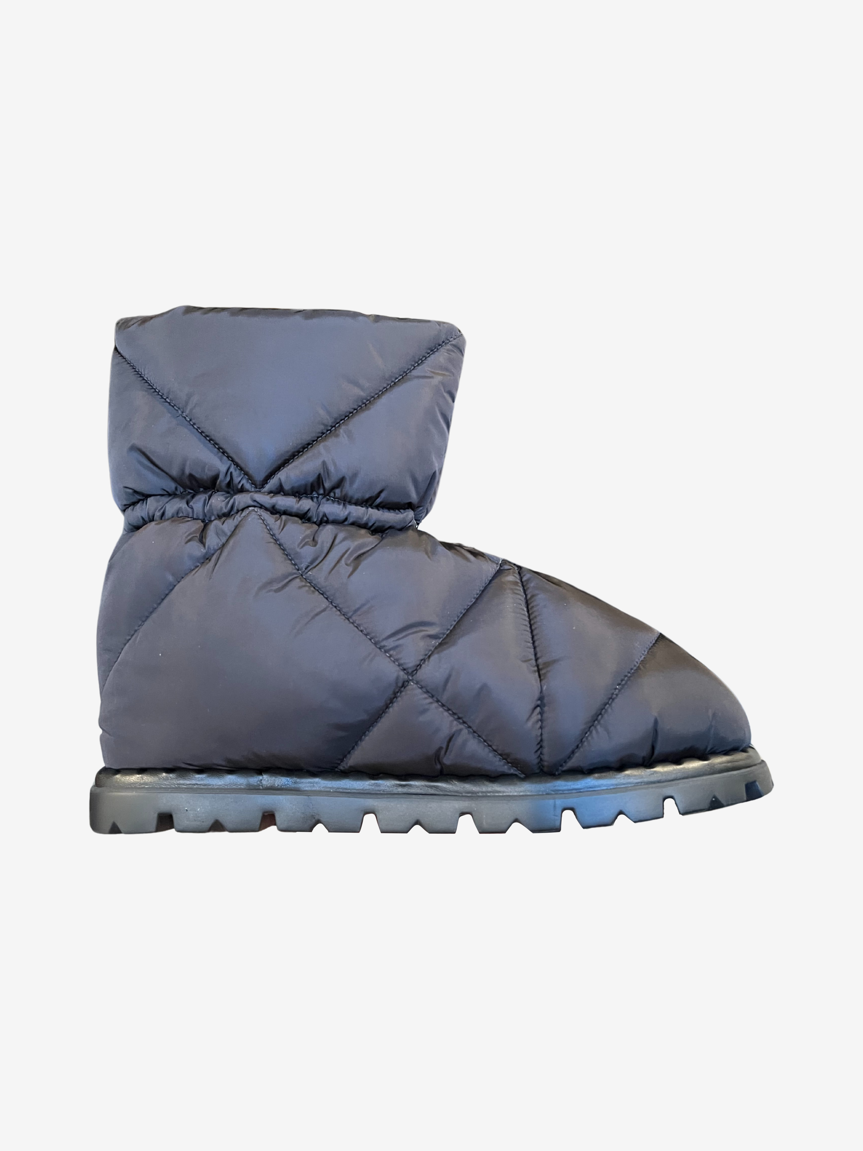 Prada Black Re-nylon Padded Quilted Boots 2