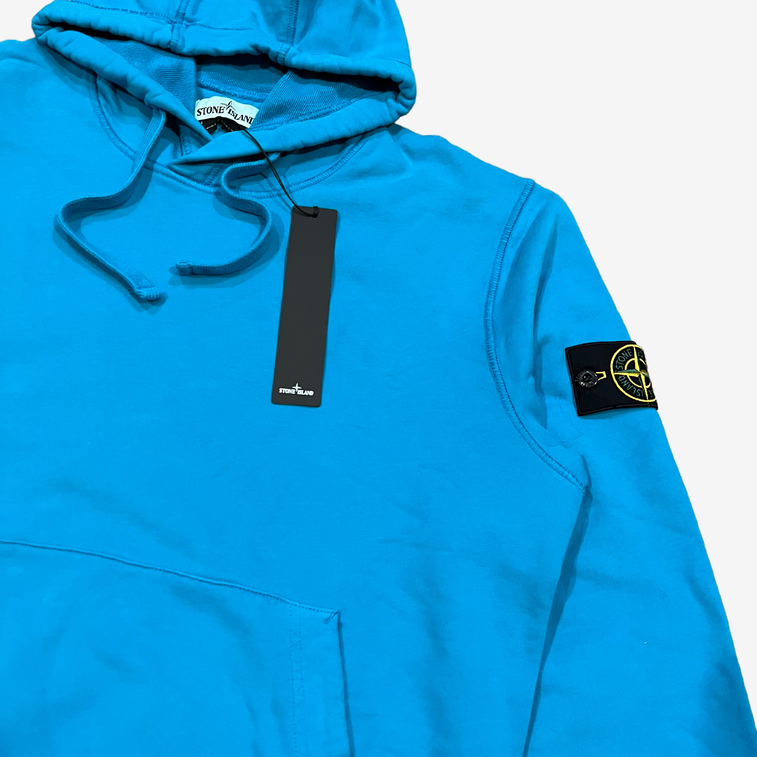 Stone Island Aqua Blue Bermuda Hoodie 3