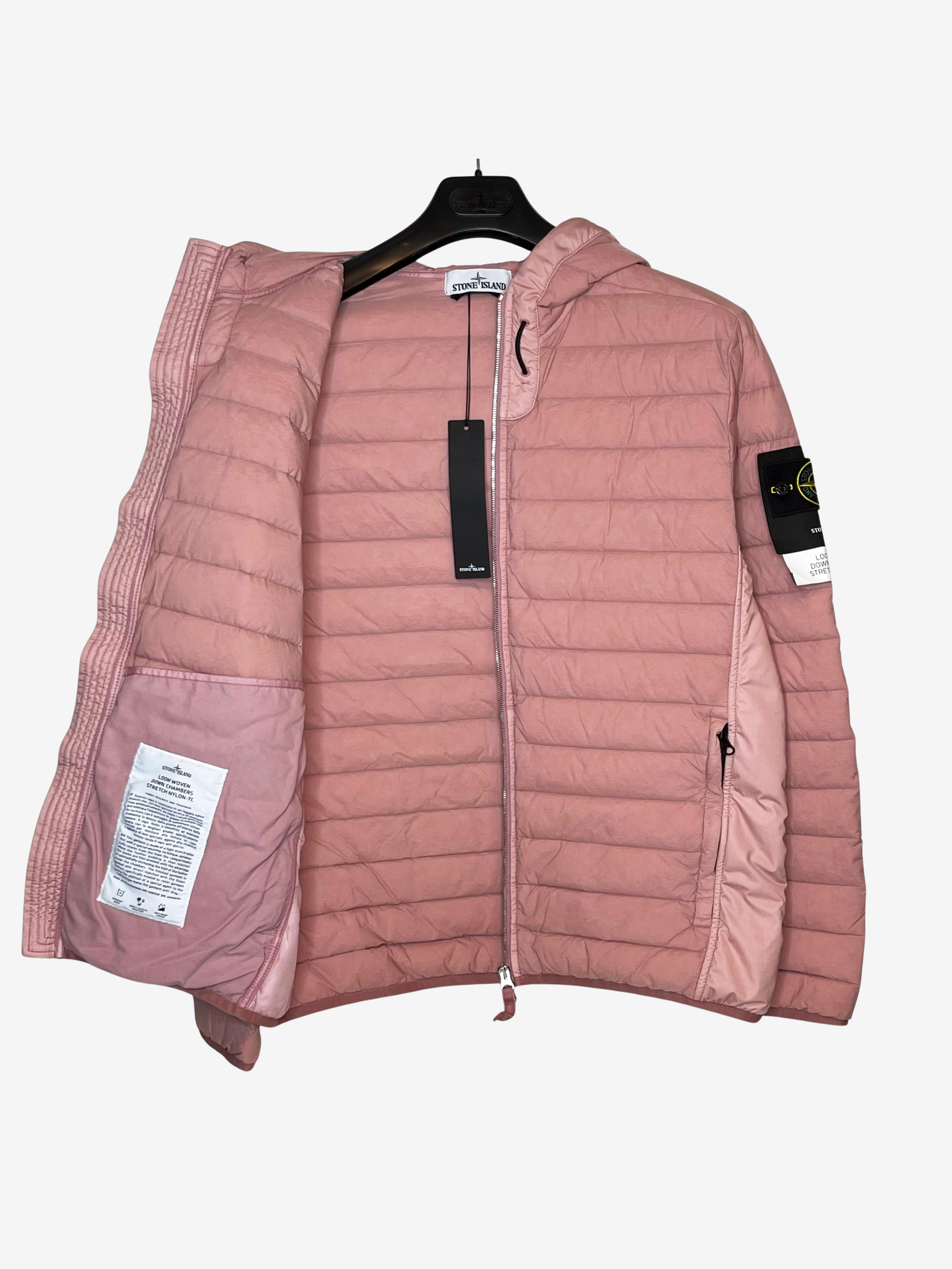 Stone Island Rose Pink Puffer Jacket 3