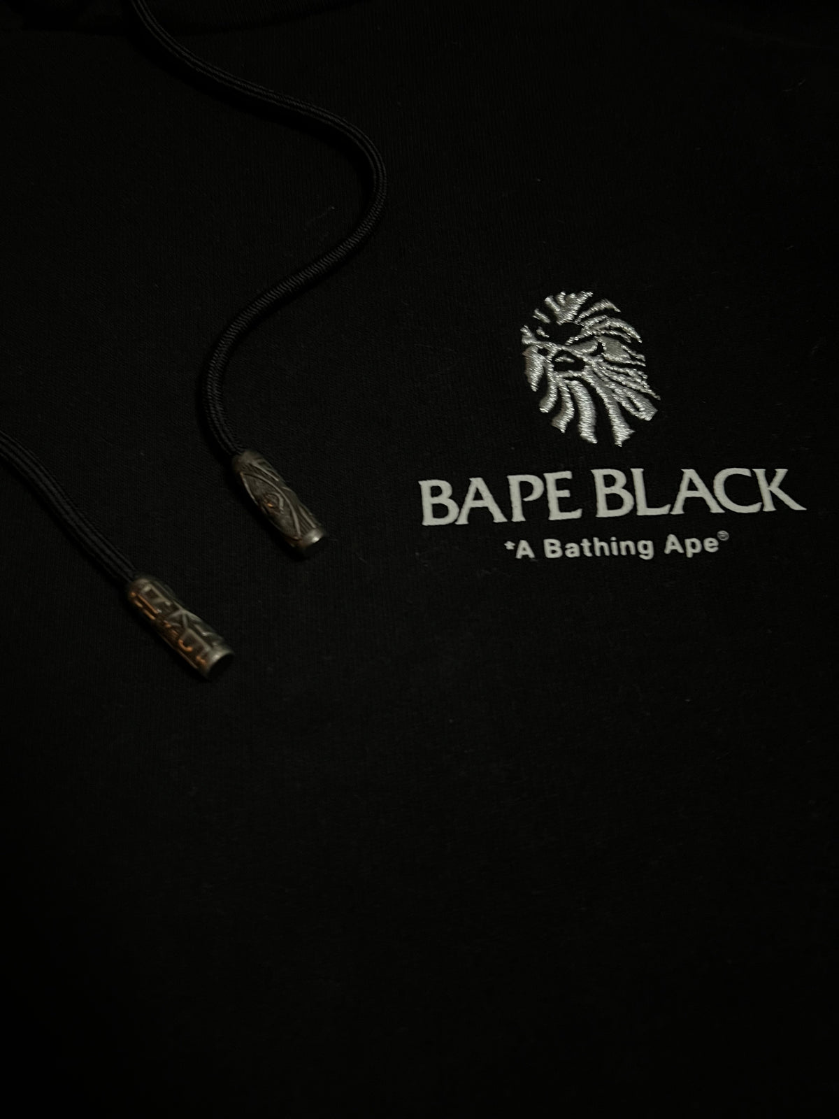 BAPE Black by A Bathing Ape Black Crystal Pullover Hoodie 9