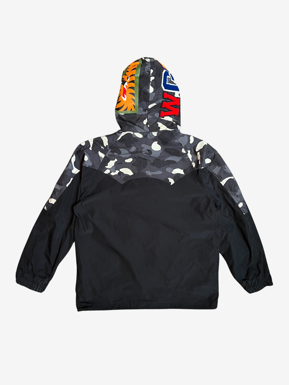 BAPE Black City Camo Tiger Shark Windbreaker 2
