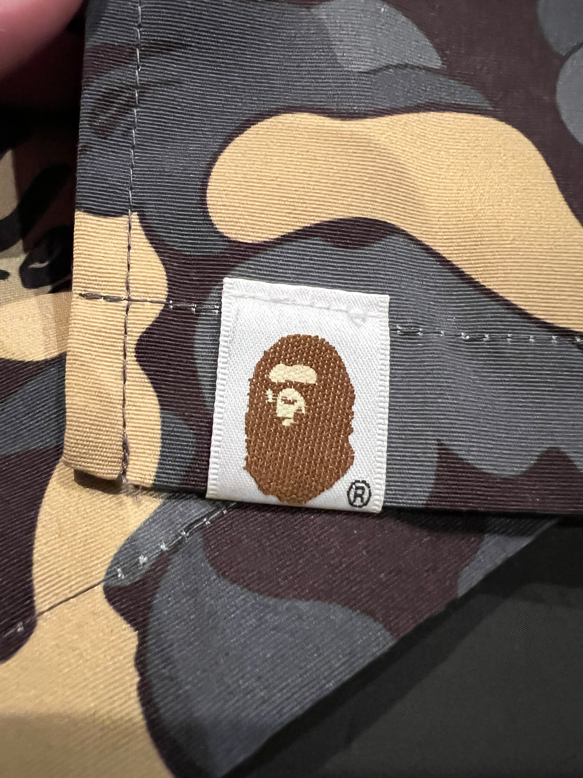 BAPE Black/Gold 2024 NYC Madison Store Exclusive Camo Coach Jacket 6