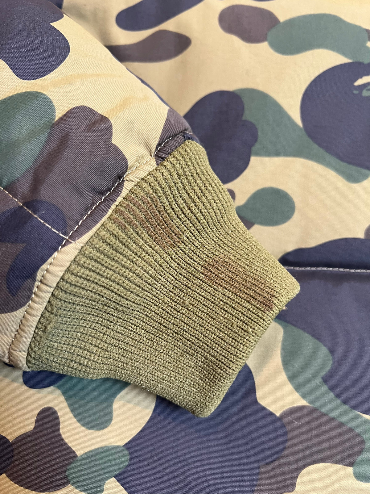 BAPE Green First Camo Puffer Down Jacket 3
