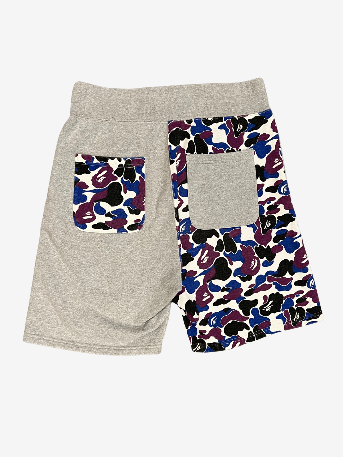 BAPE Grey Hong Kong Store Exclusive Camo Shark Shorts 2