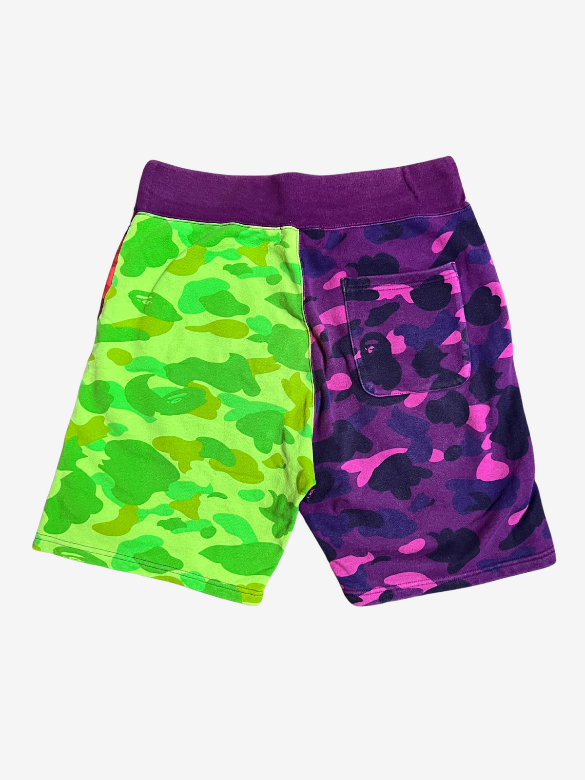 BAPE Multicolor Crazy Camo Shorts 2