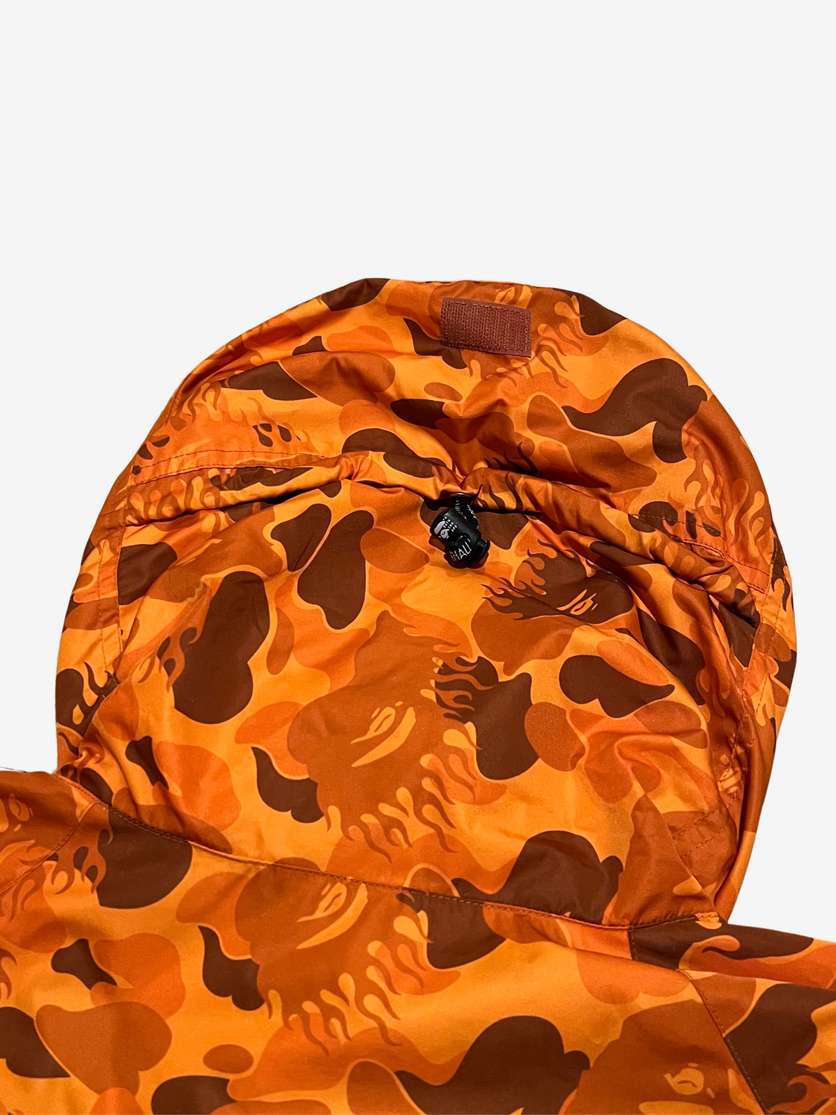 BAPE Orange Nigo Flame Camo Snowboarding Jacket 6