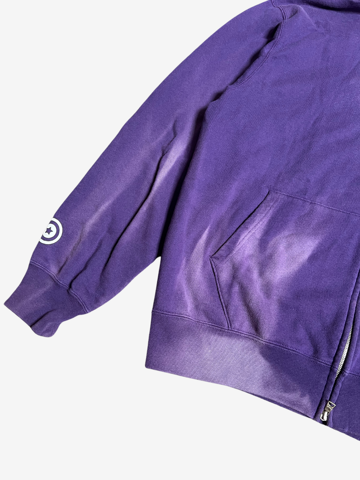 BAPE Purple 2007 Nigo NSF Camo Full Zip Up Shark Hoodie 4