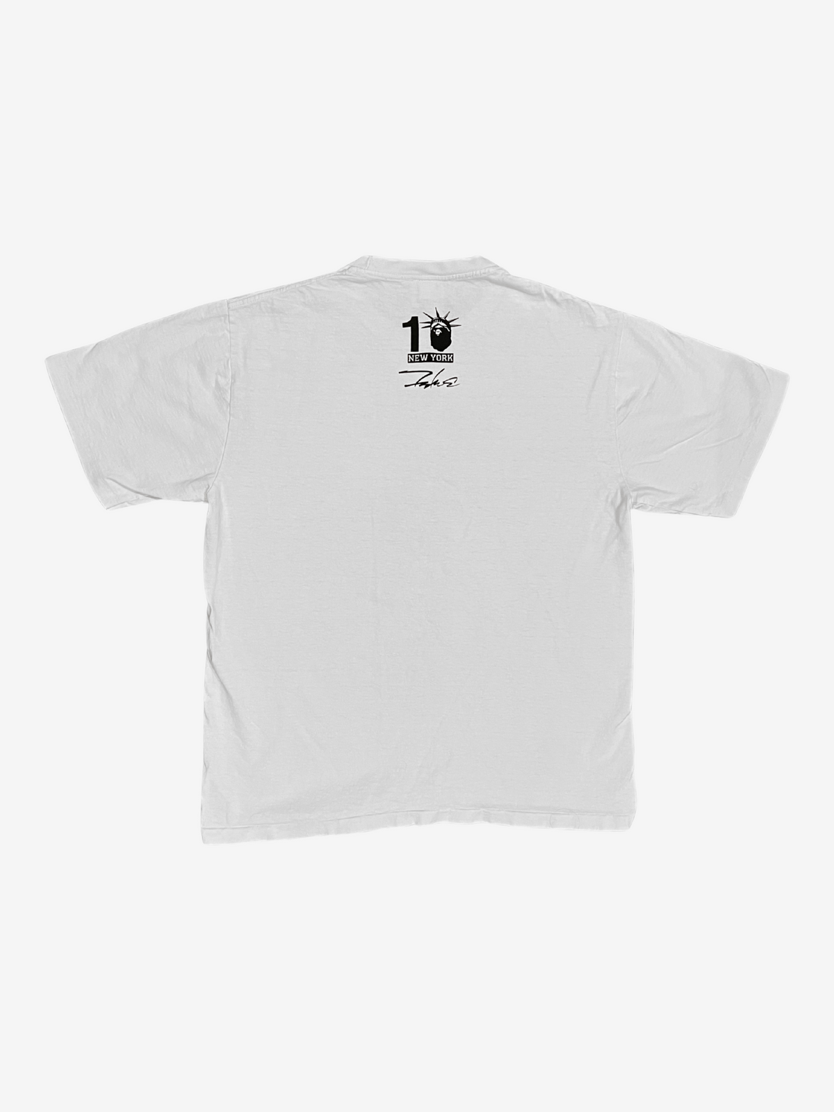 BAPE White NYC King Kong Ape Head T-Shirt 2