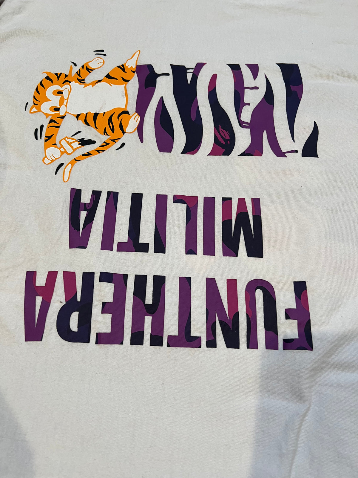 BAPE White Purple Tiger Shark T-Shirt 4
