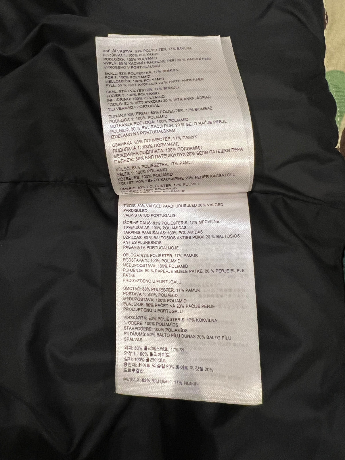 BAPE x Canada Goose Green Camo Puffer Vest 11