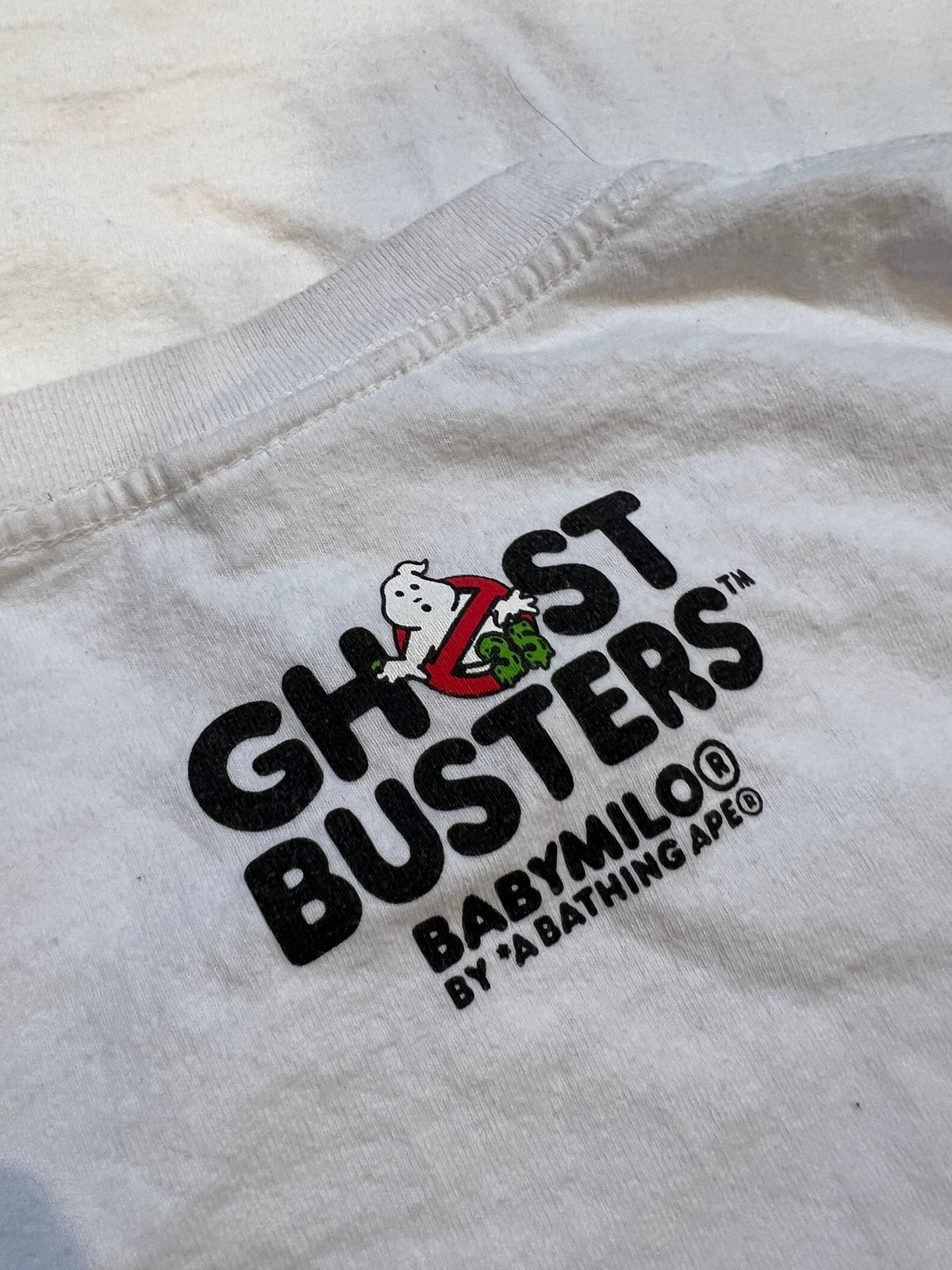 BAPE x Ghost Busters White 30th Anniversary T-Shirt 5
