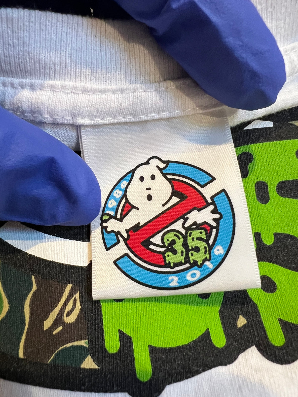 BAPE x Ghost Busters White 30th Anniversary T-Shirt 6