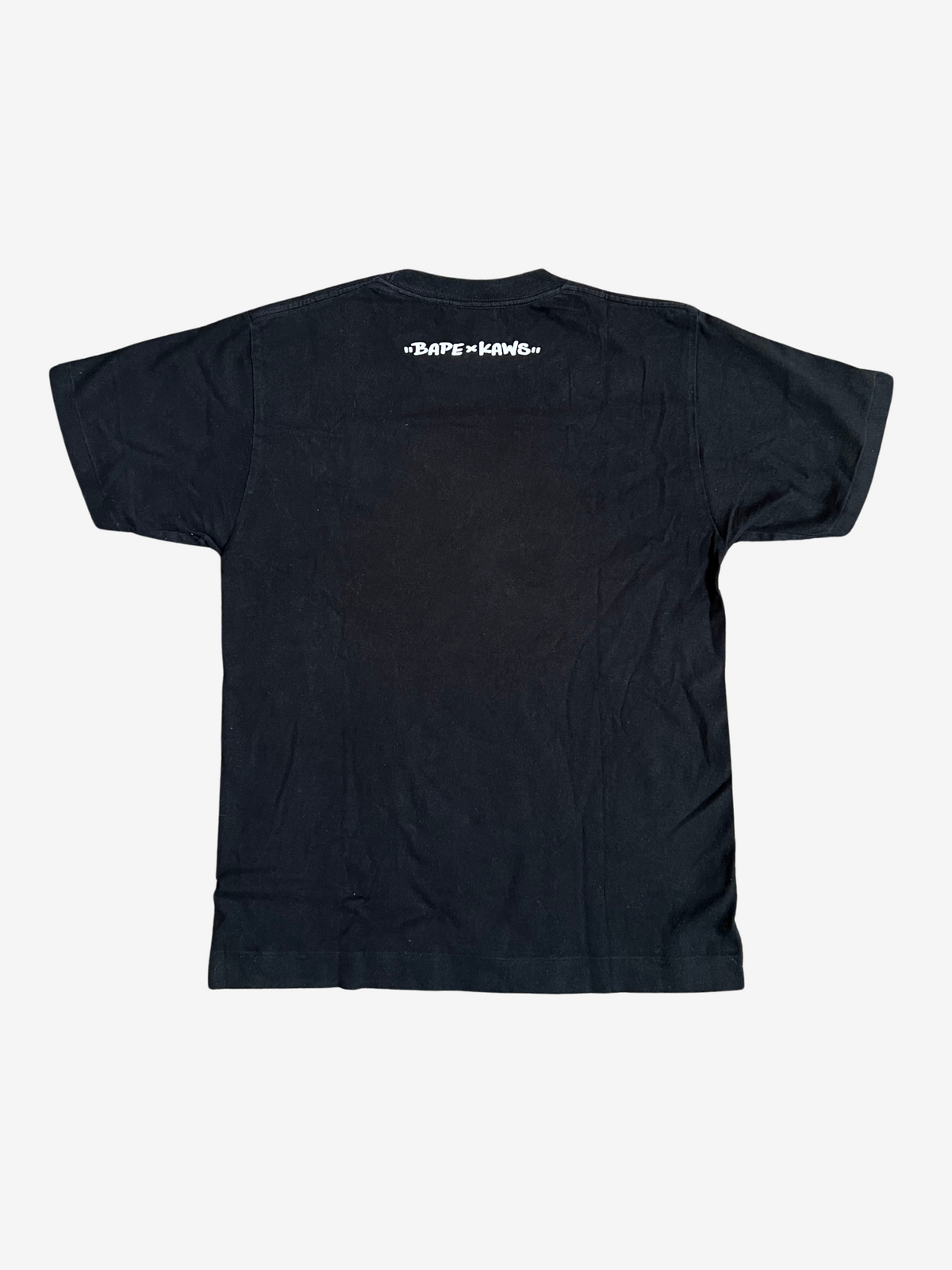 BAPE x Kaws Black Pink Bendy Camo Ape Head T-Shirt 2