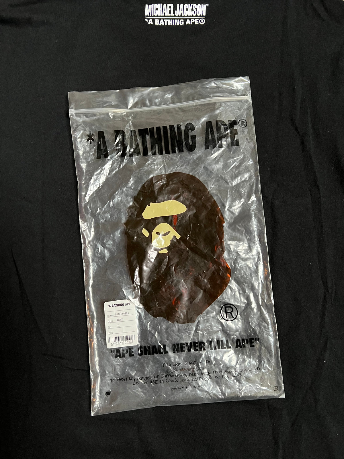 BAPE x Michael Jackson Big Ape Head T-Shirt 12