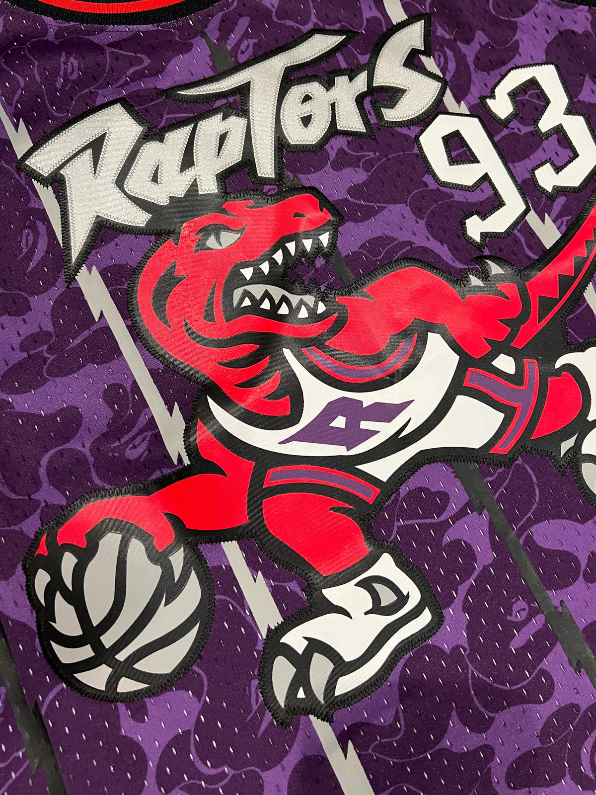 BAPE x Mitchell & Ness Purple Raptors Jersey 3