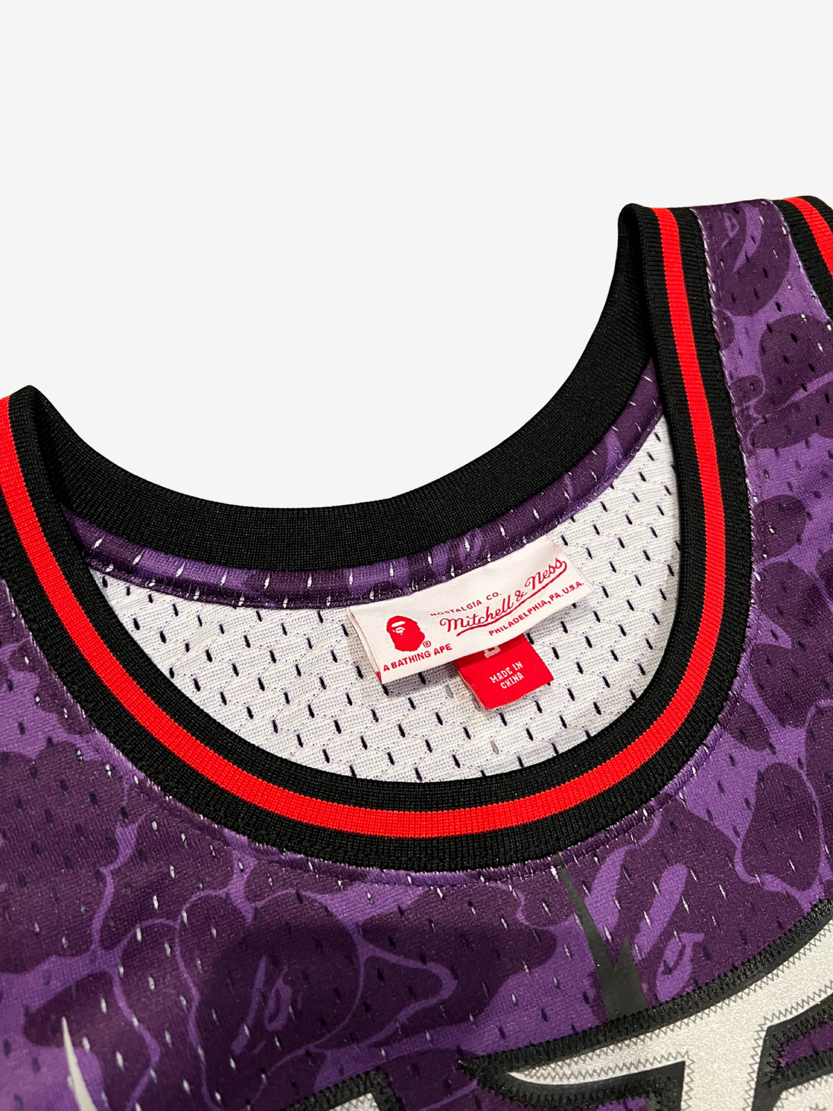 BAPE x Mitchell & Ness Purple Raptors Jersey 4