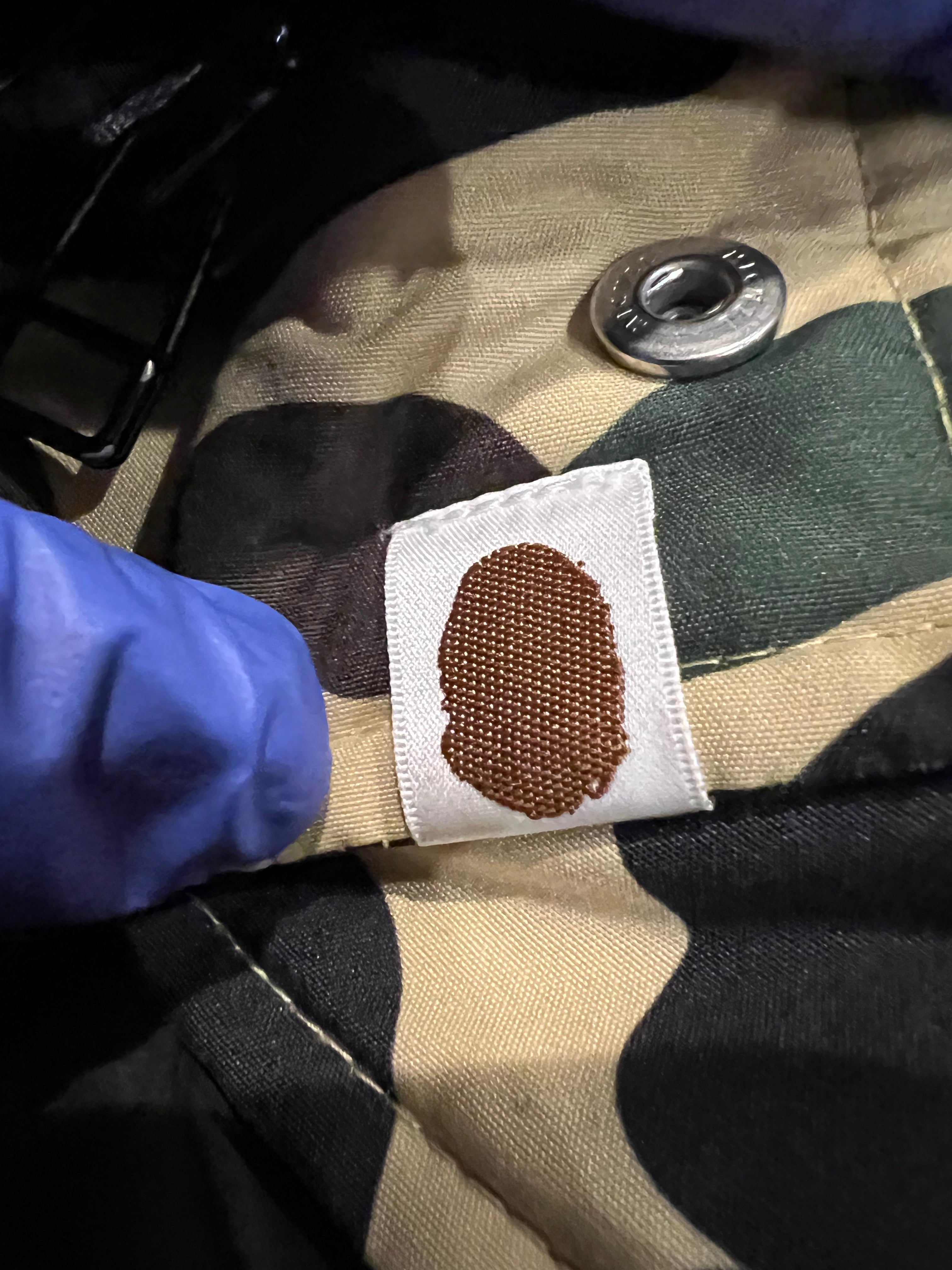 BAPE Yellow First Camo Puffer Jacket 7