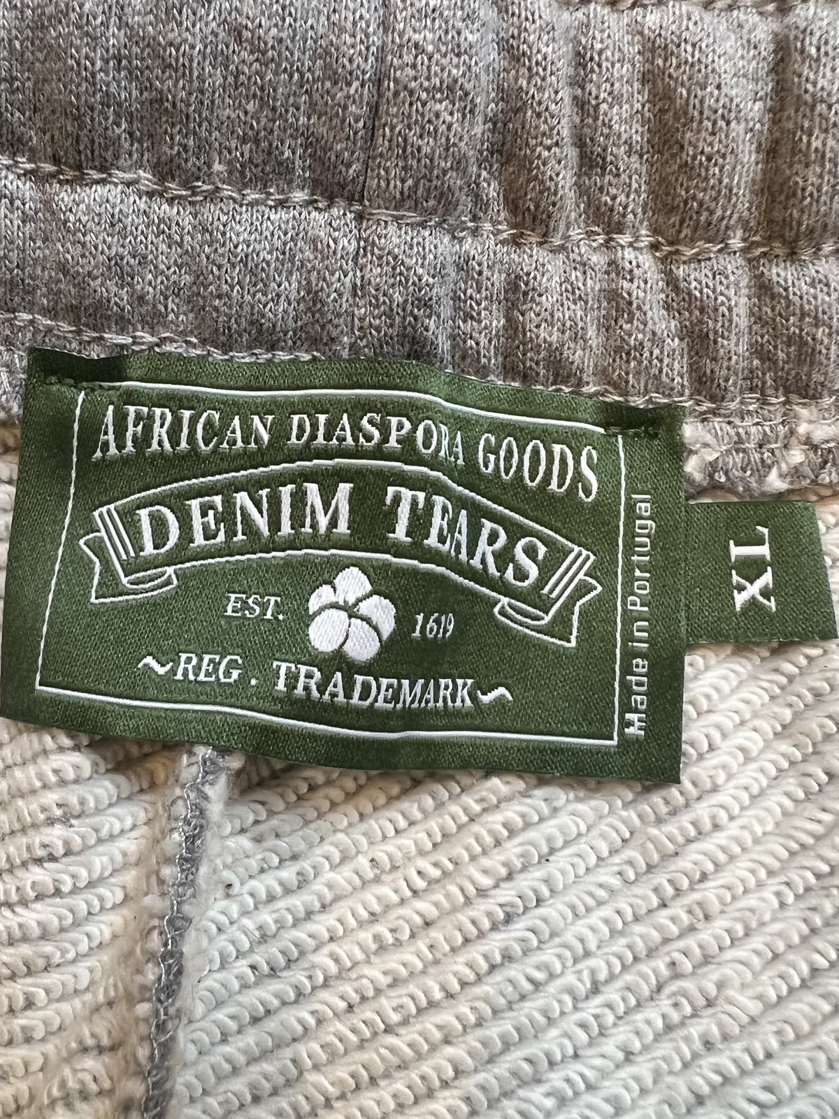 Denim Tears Grey Cotton Wreath Shorts 2
