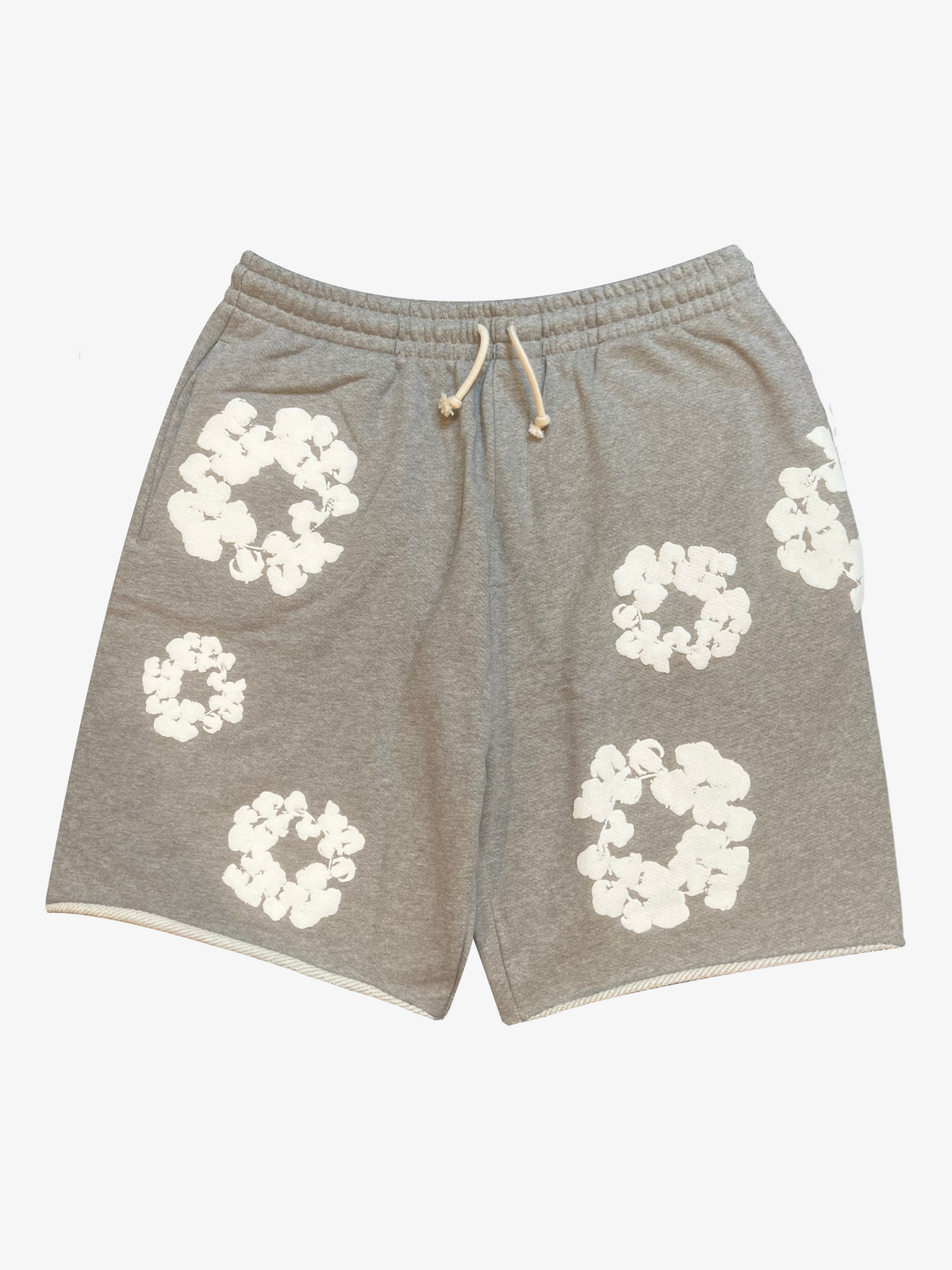Denim Tears Grey Cotton Wreath Shorts