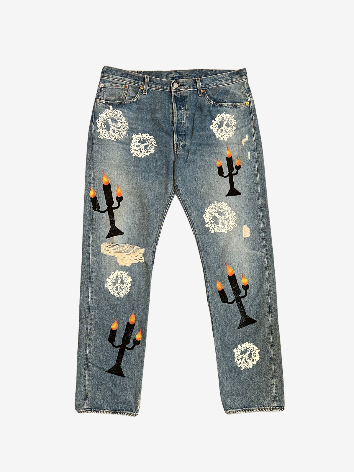 Denim Tears x Virgil Abloh Candle Stick Levi's Denim Jean 10