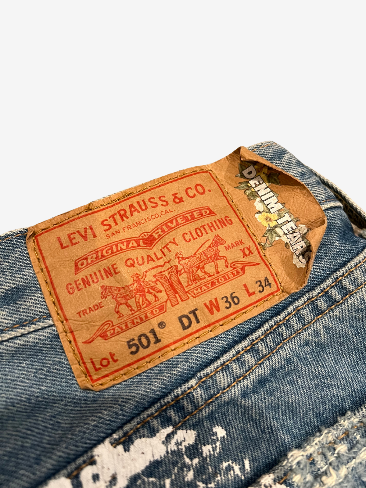 Denim Tears x Virgil Abloh Candle Stick Levi's Denim Jean 9
