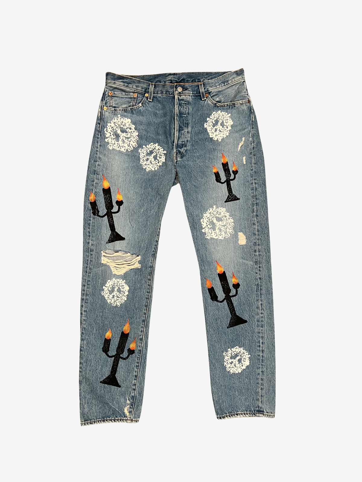 Denim Tears x Virgil Abloh Candle Stick Levi's Denim Jean