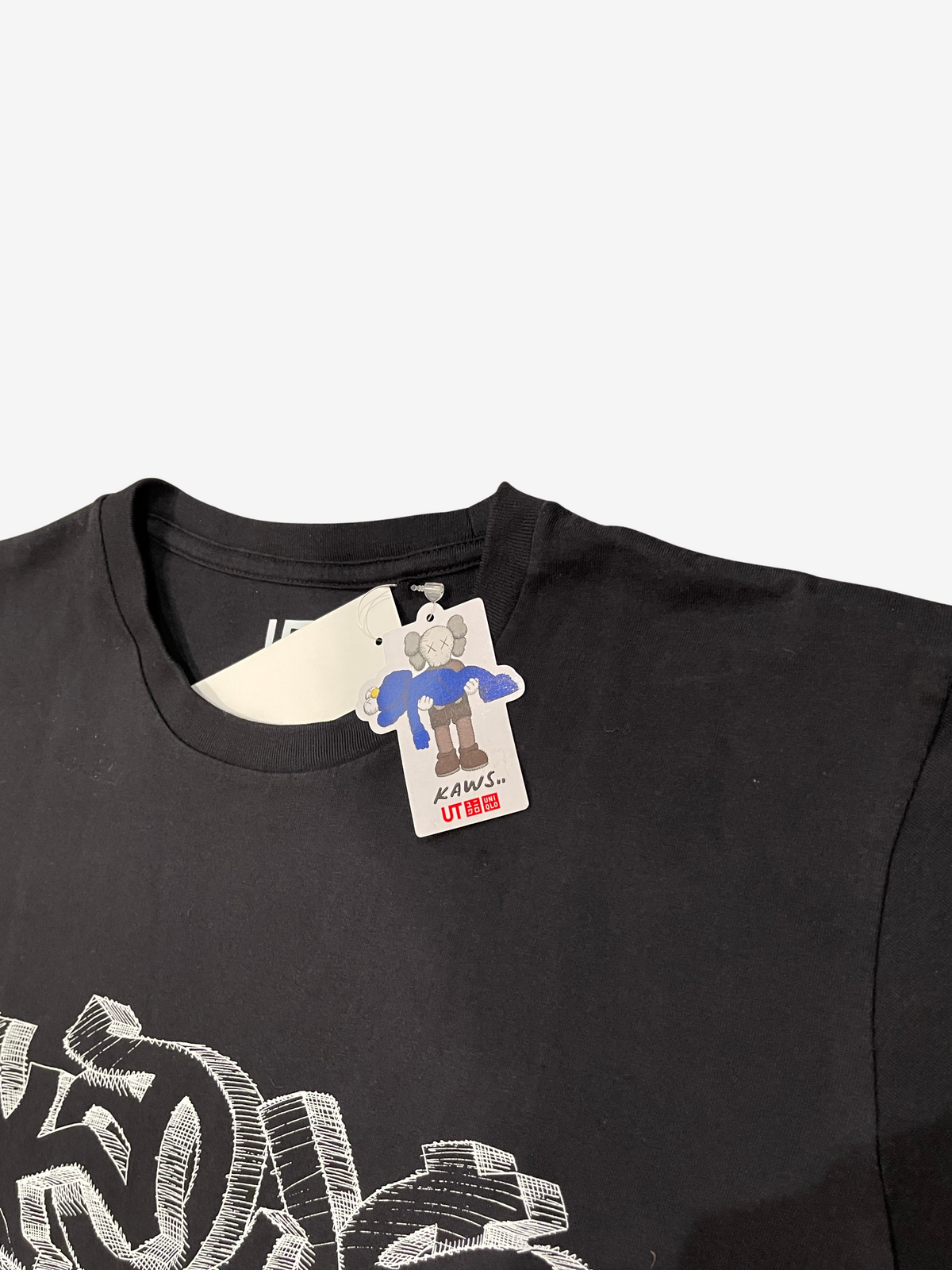 Kaws x Uniqlo Black Wordmark T-Shirt 2