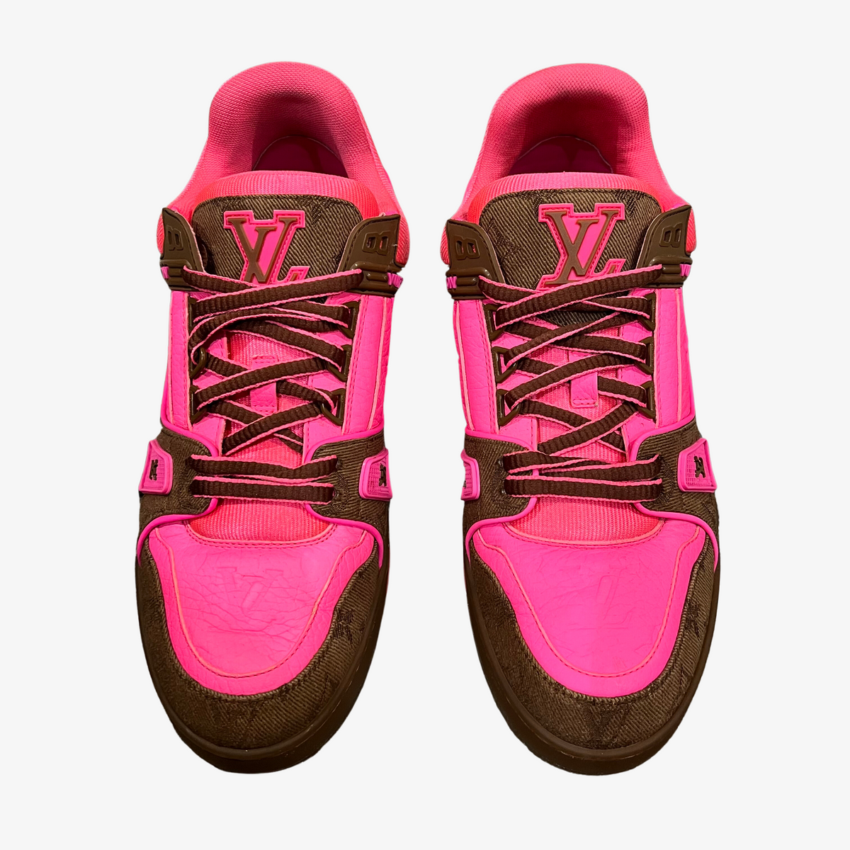 Louis Vuitton Pink & Brown Trainer Sneaker 4