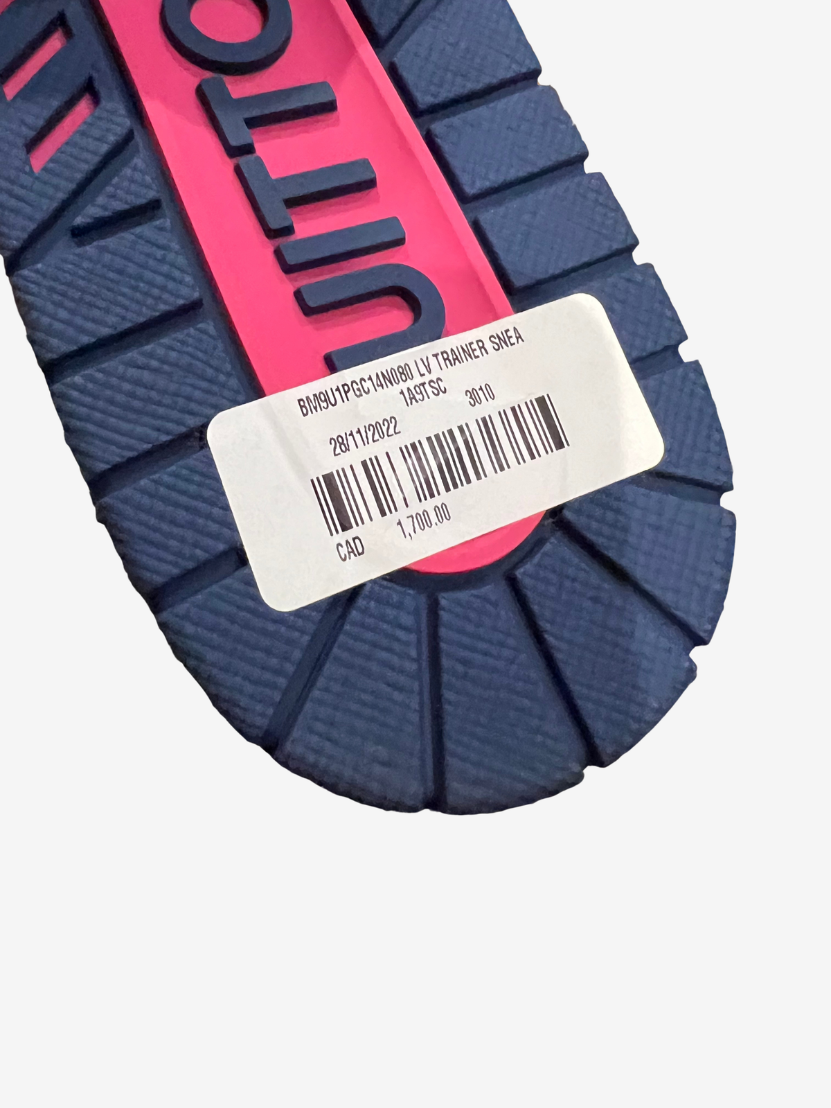 Louis Vuitton Purple & Pink Fade Trainer Sneaker 6