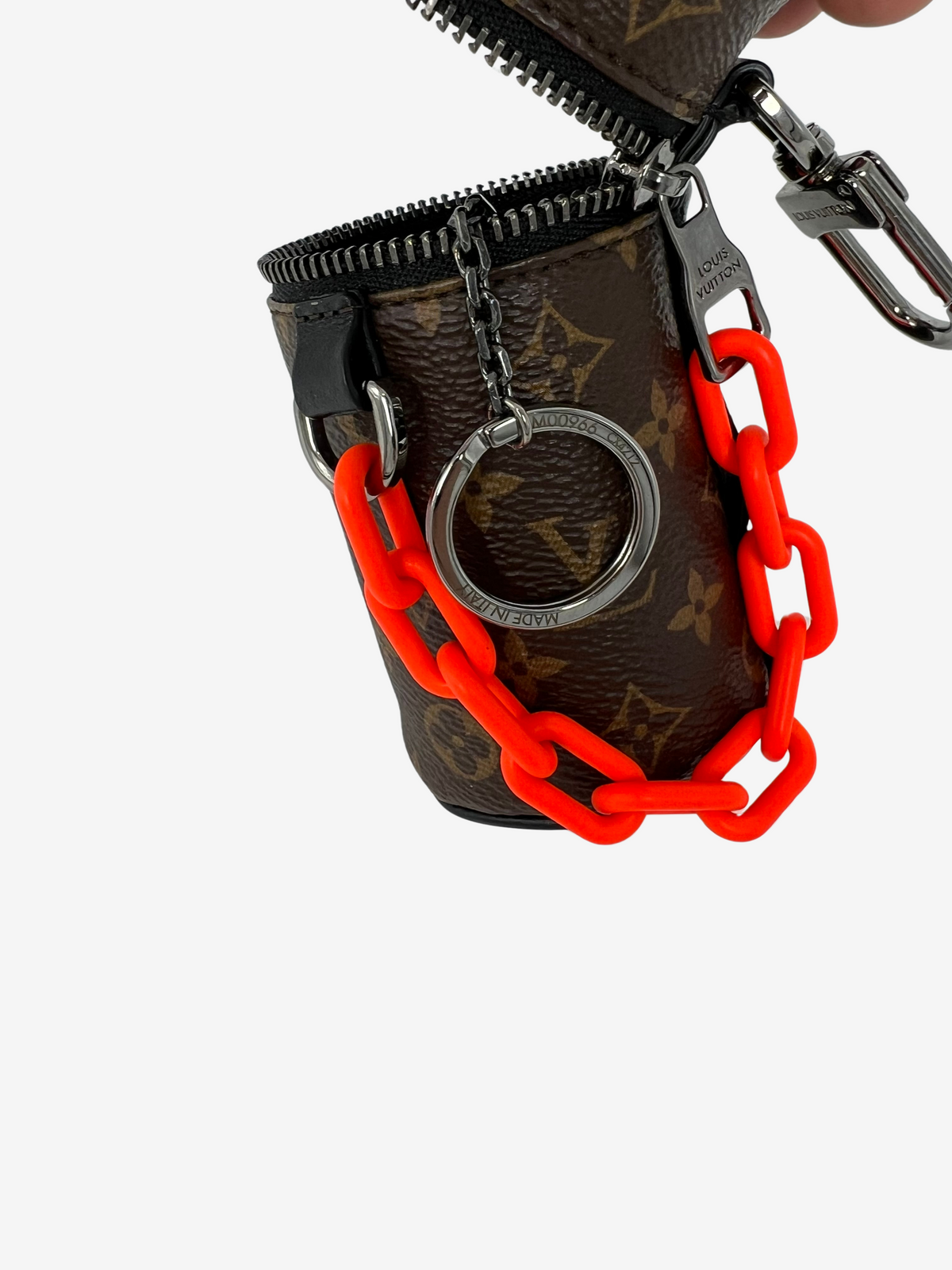 Louis Vuitton Virgil Abloh Monogram Barrel Pouch Bag Charm 4