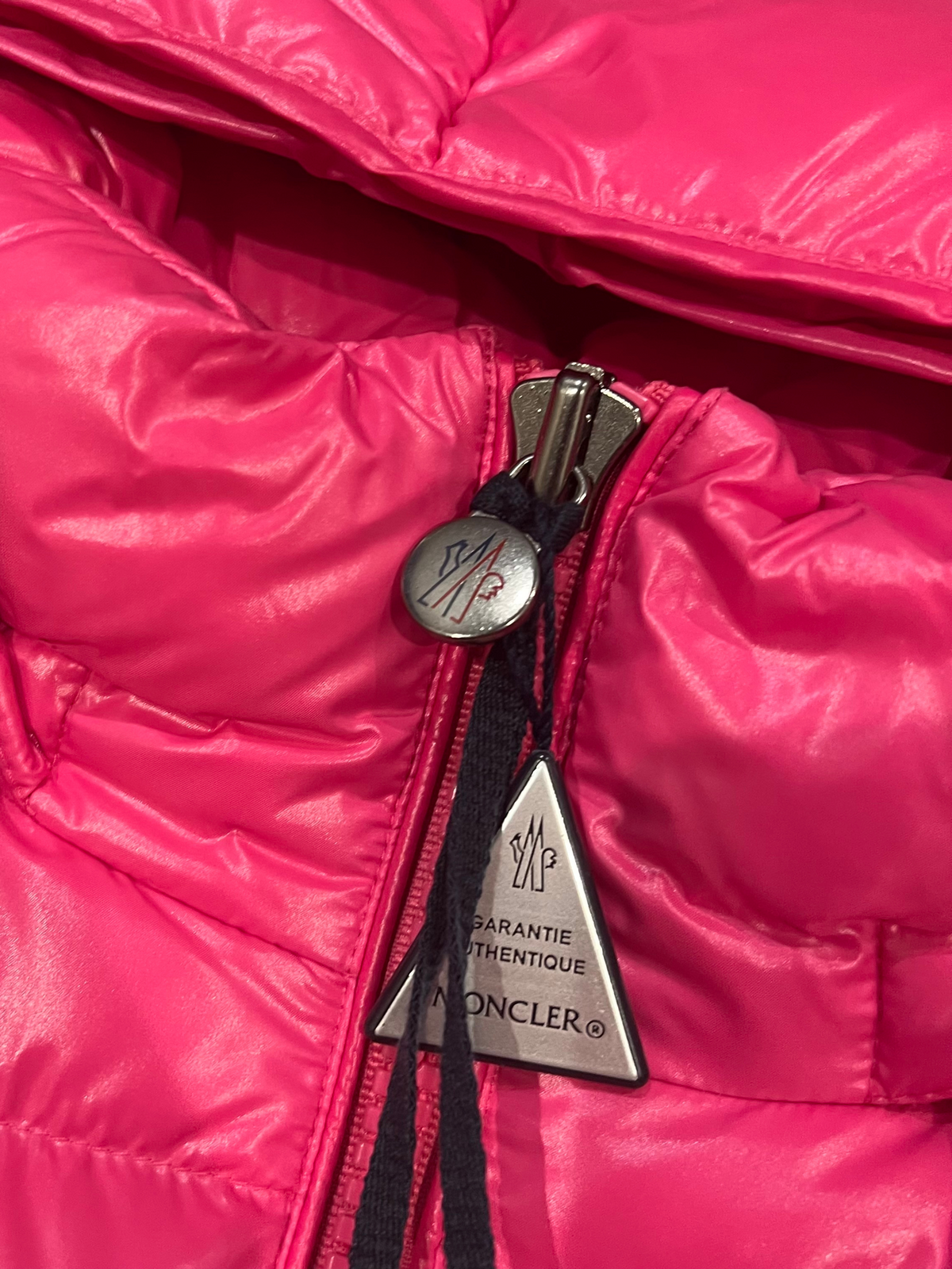 Moncler Pink Maya Short Down Jacket 5