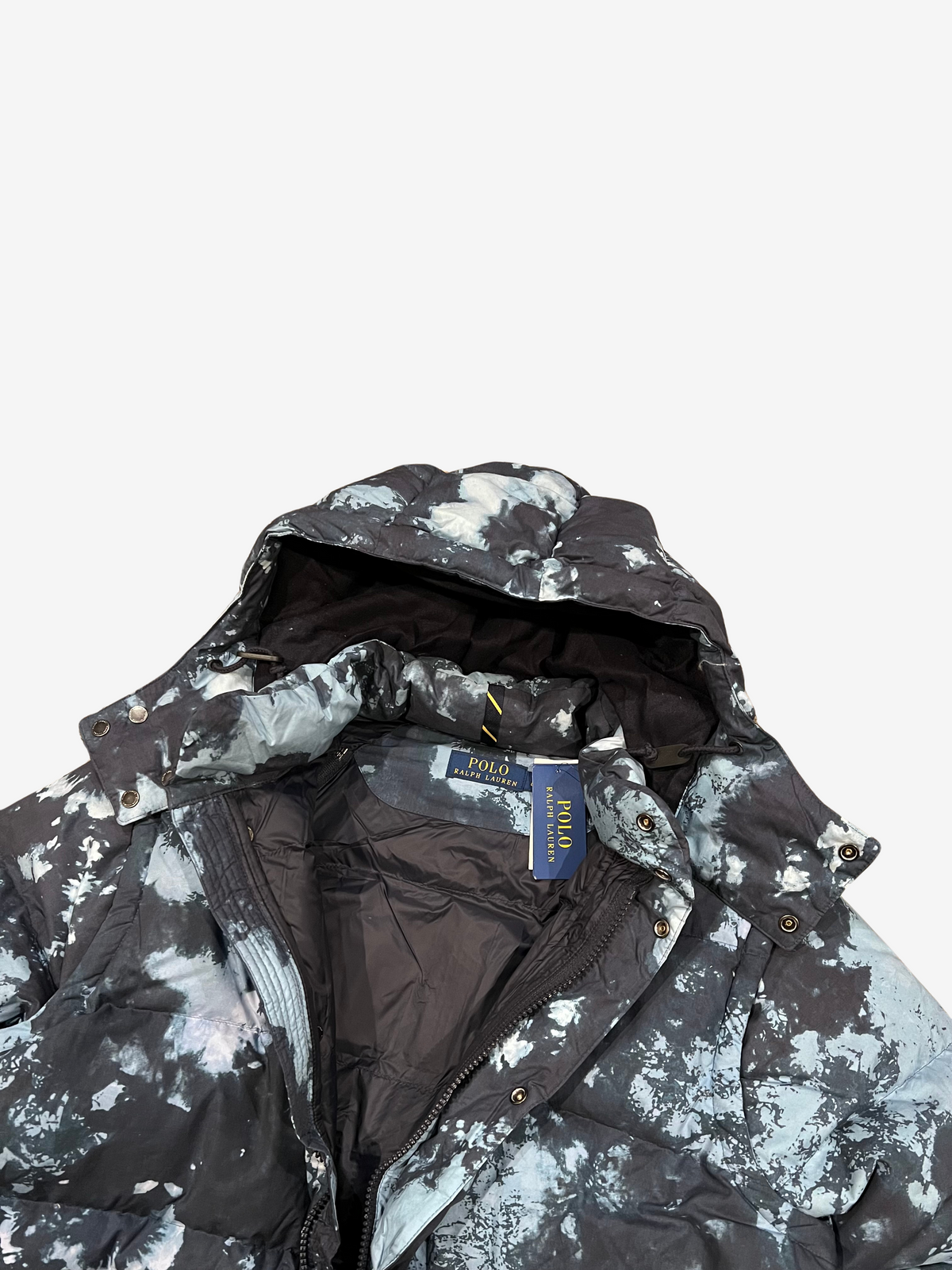 Polo Ralph Lauren Blue Snow Camo Puffer Jacket / Vest 6