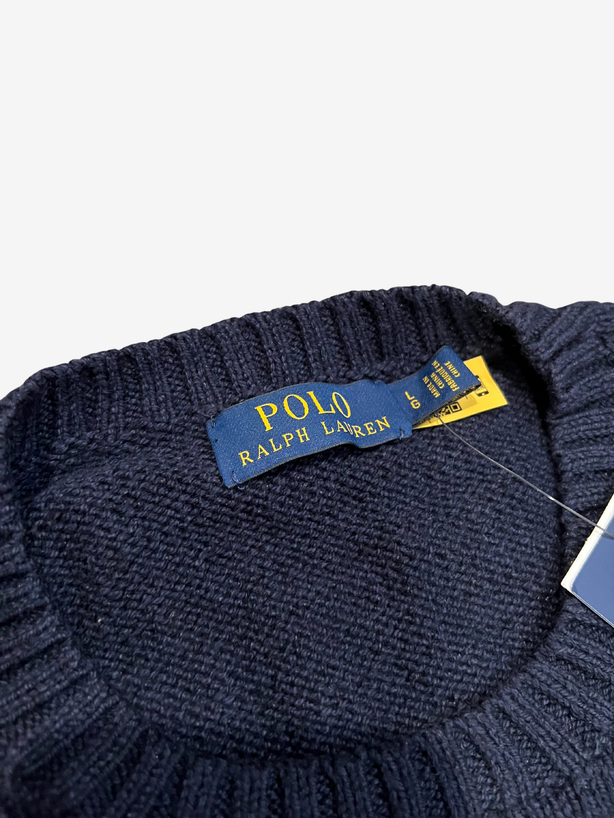Polo Ralph Lauren Navy Bear Cotton Knit Crewneck 4