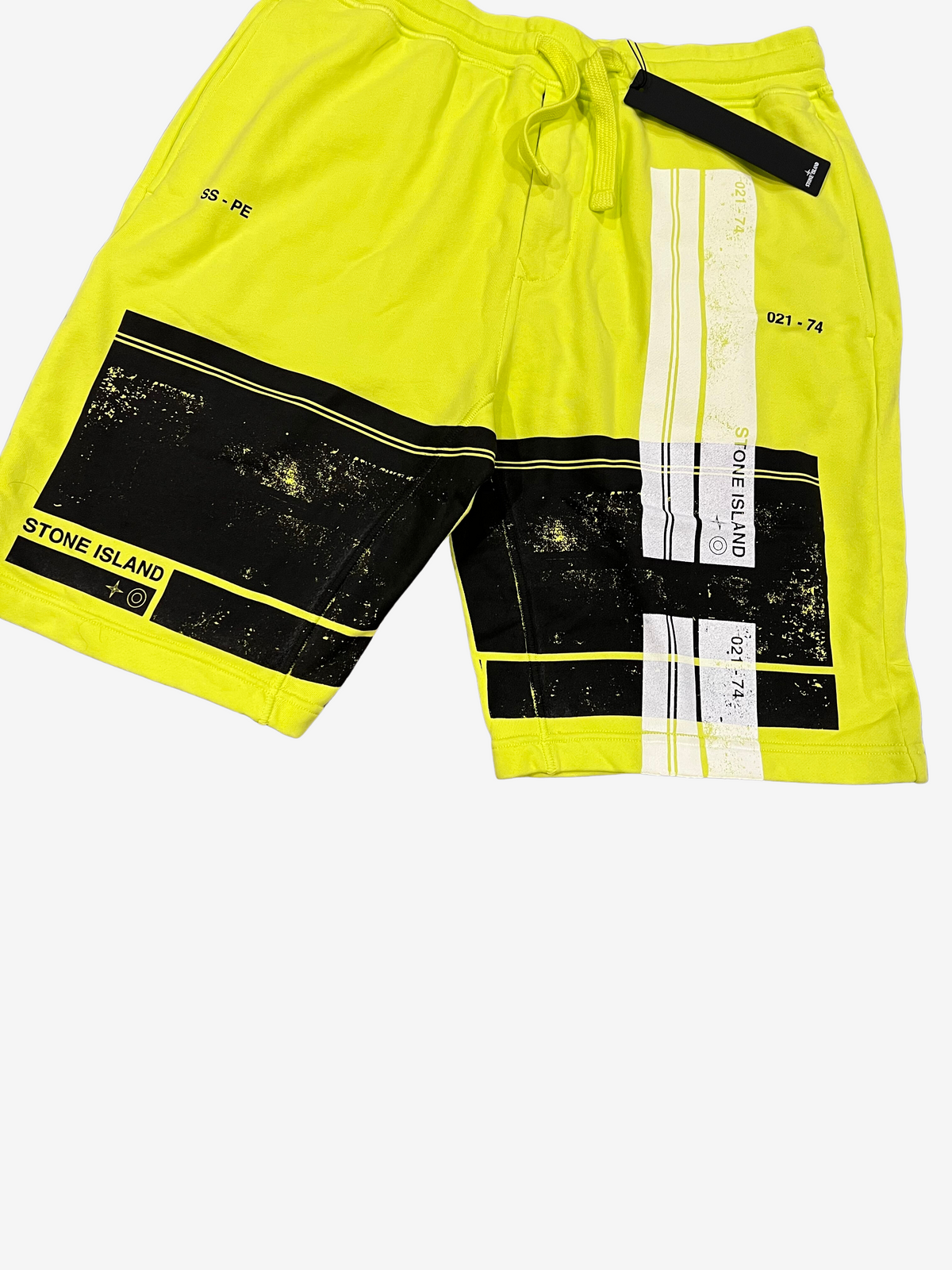 Stone Island Neon Yellow Bermuda Shorts 3