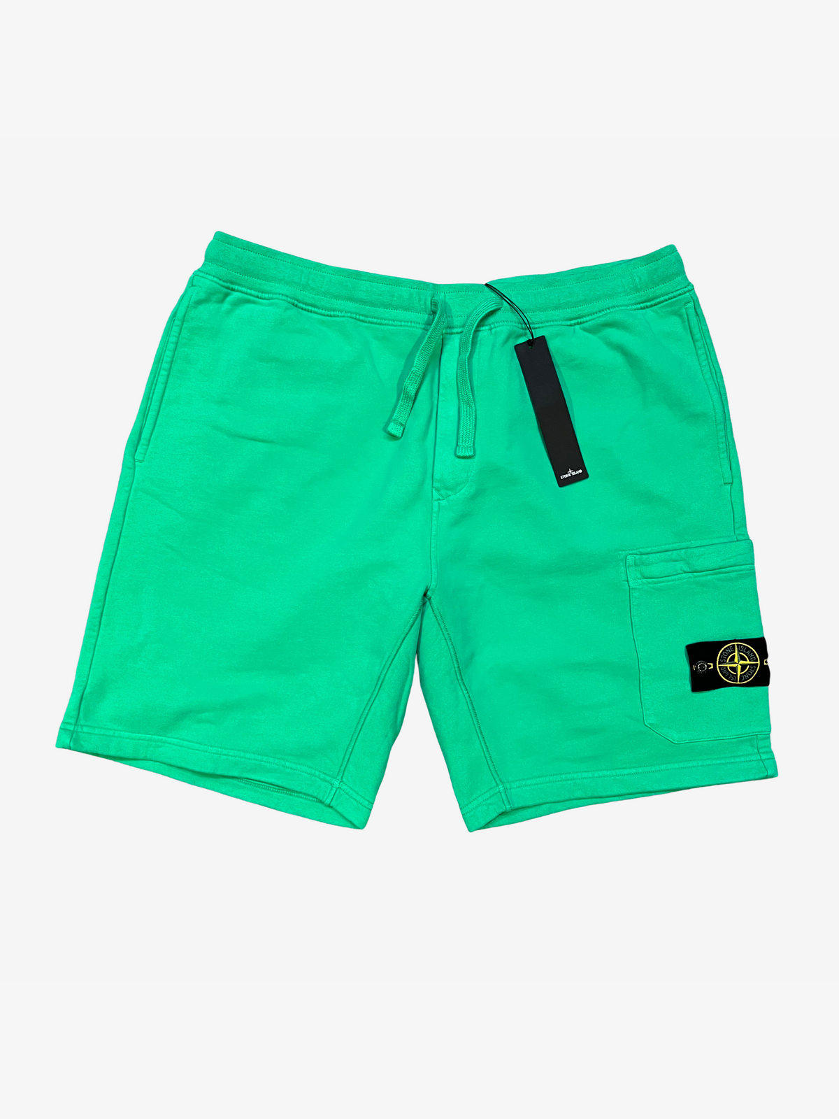 Stone Island Slime Green Bermuda Shorts