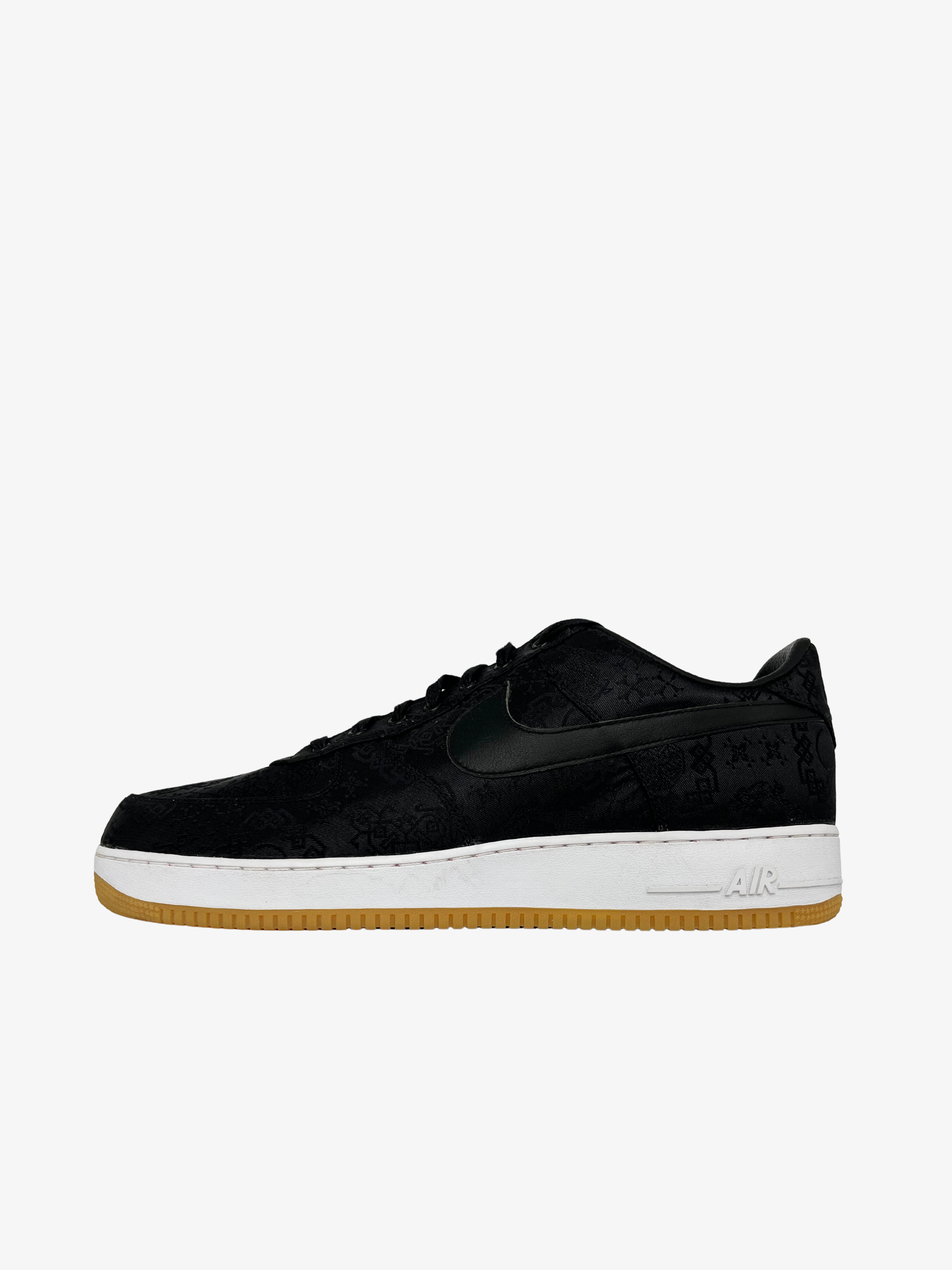 x CLOT x Fragment Air Force 1 Black Silk