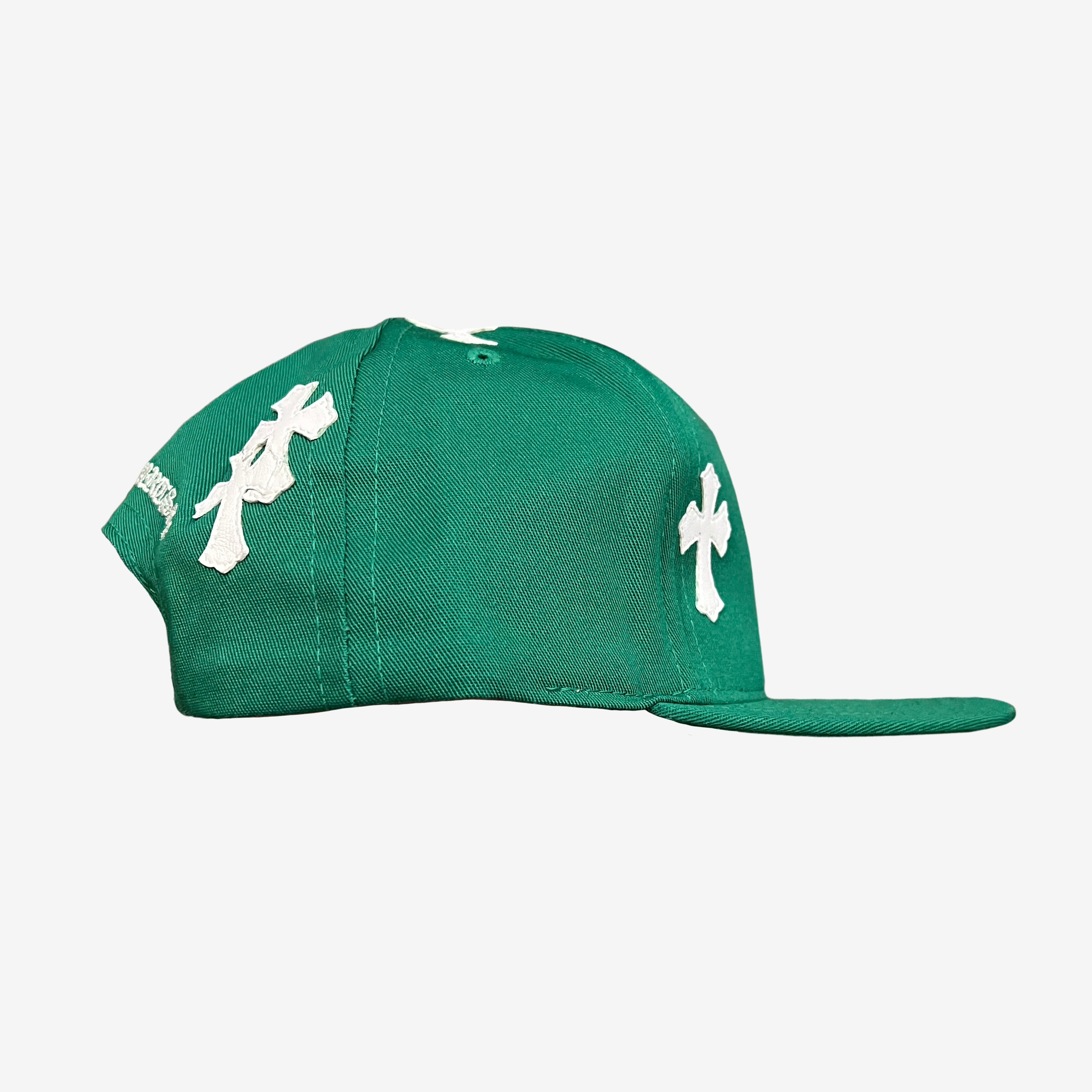 Chrome Hearts Green Baseball Cross Patch Hat 3