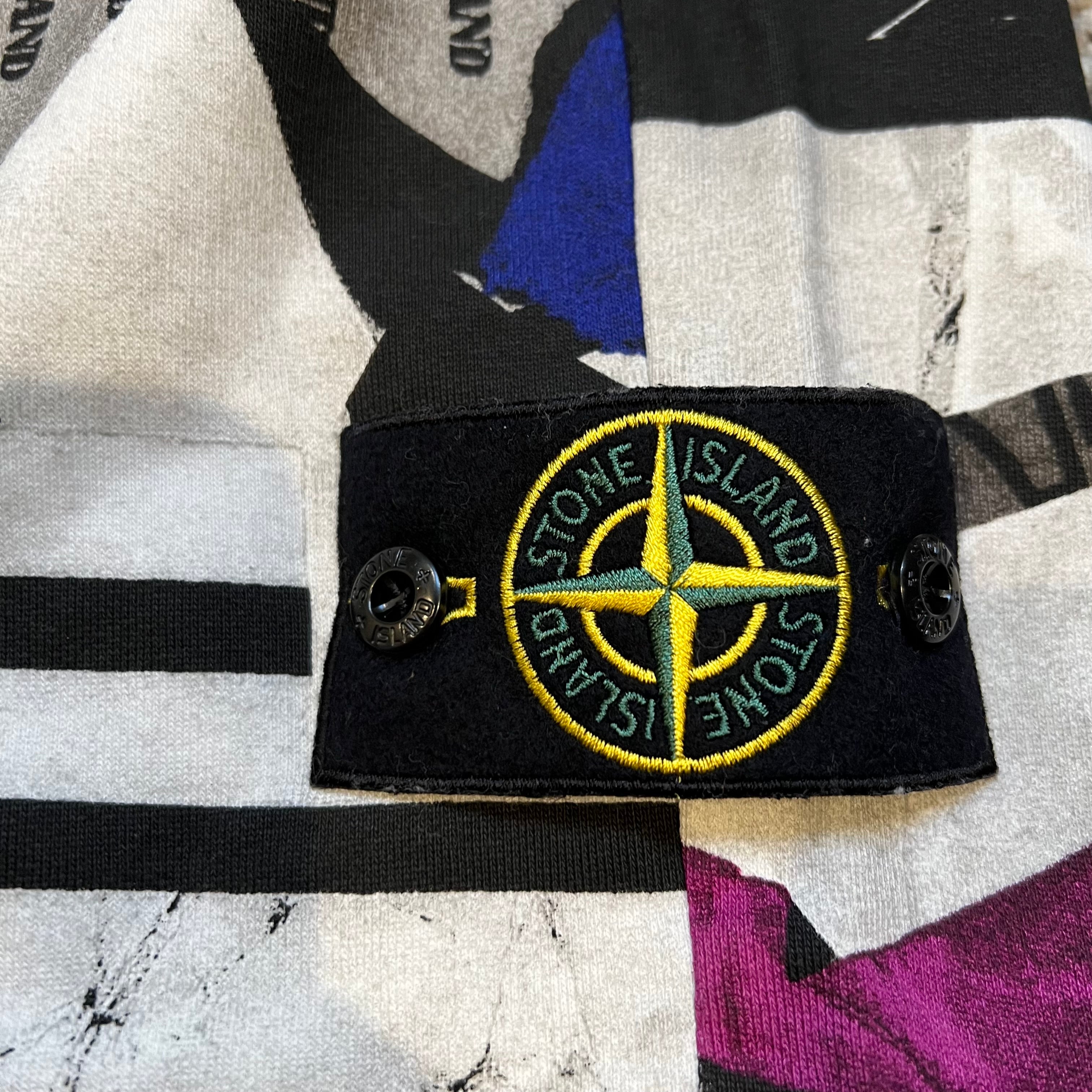 Stone Island Grey Purple Clockwork Bermuda Shorts 3