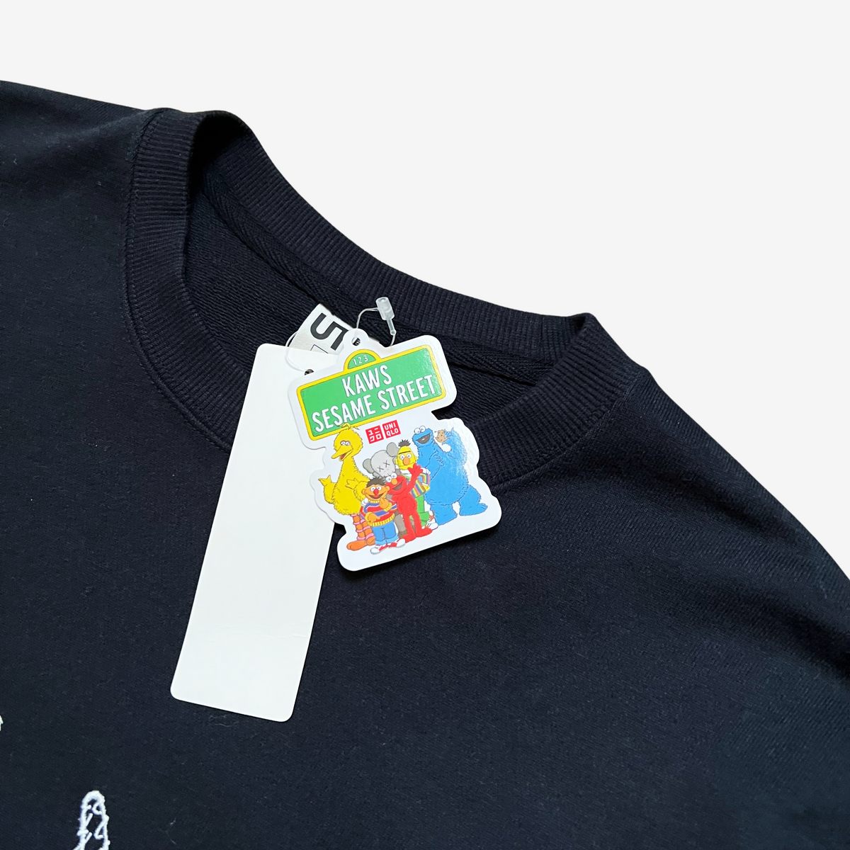 Kaws x Uniqlo x Sesame Street Black Group #2 T-Shirt 2