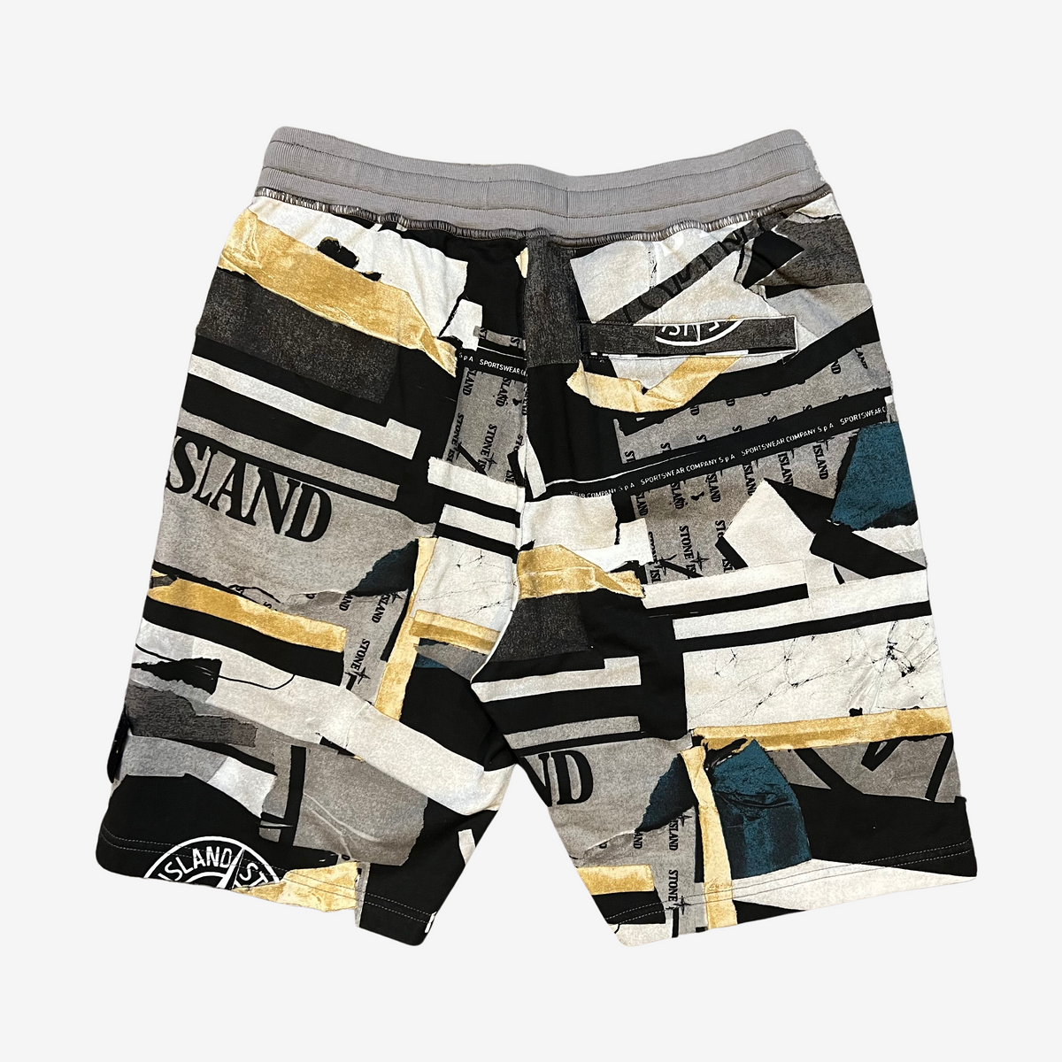 Stone Island Grey Green Clockwork Bermuda Shorts 2