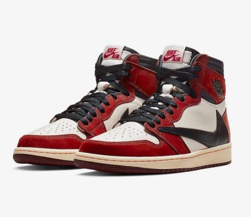 NEW JORDAN 1 HIGH "TRAVIS SCOTT" RED COLORWAY LEAKED IMAGES!