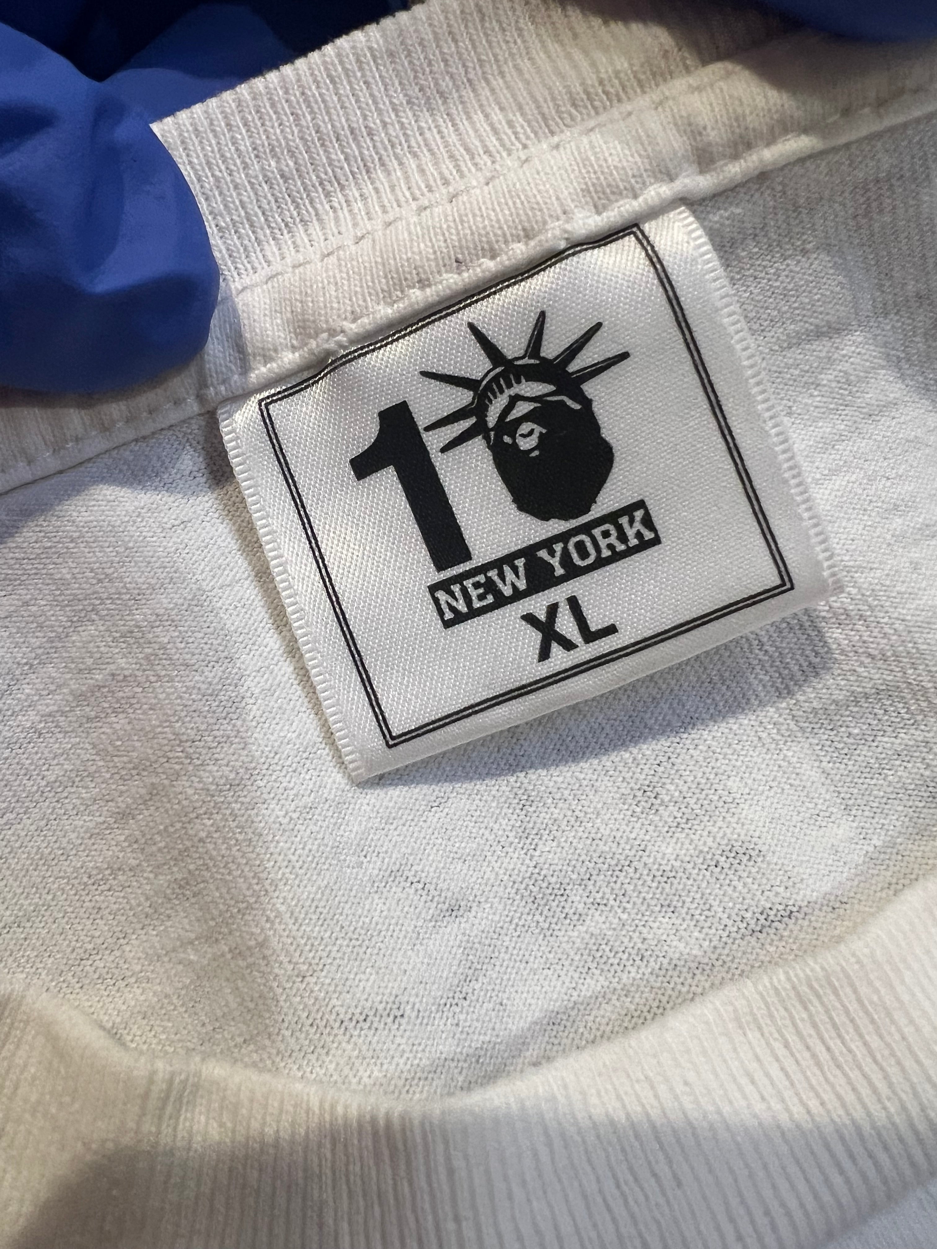 White NYC King Kong Ape Head T-Shirt