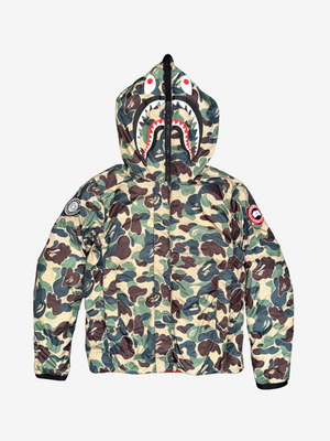 x Canada Goose x Concepts Green Camo Full Zip Up Puffer Jacket