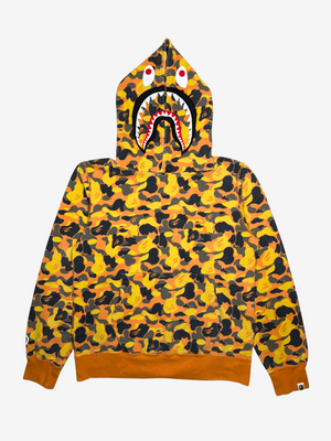 x XO Orange Camo Pullover Shark Hoodie