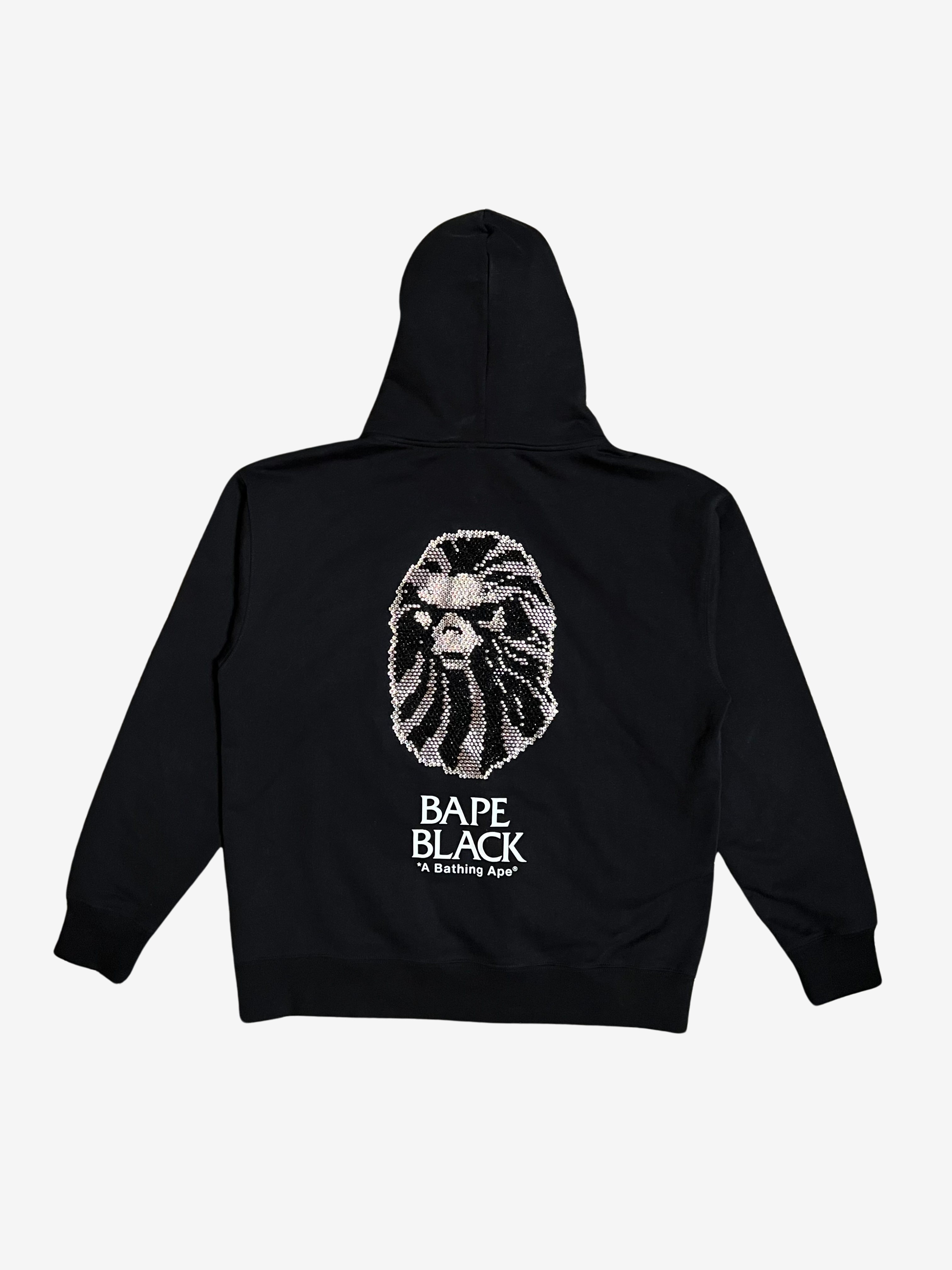 BAPE Black by A Bathing Ape Black Crystal Pullover Hoodie