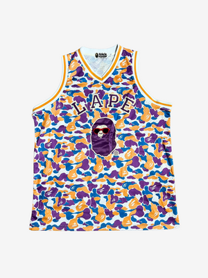 LA LAPE Camo Mesh Tank Top