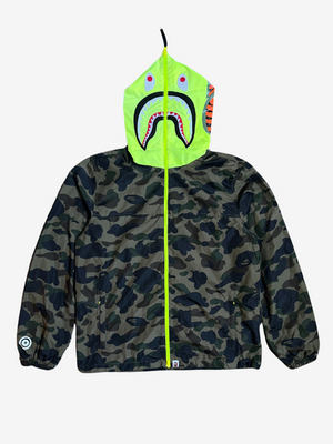 Lime Green 1st Camo Full Zip Shark Windbreaker