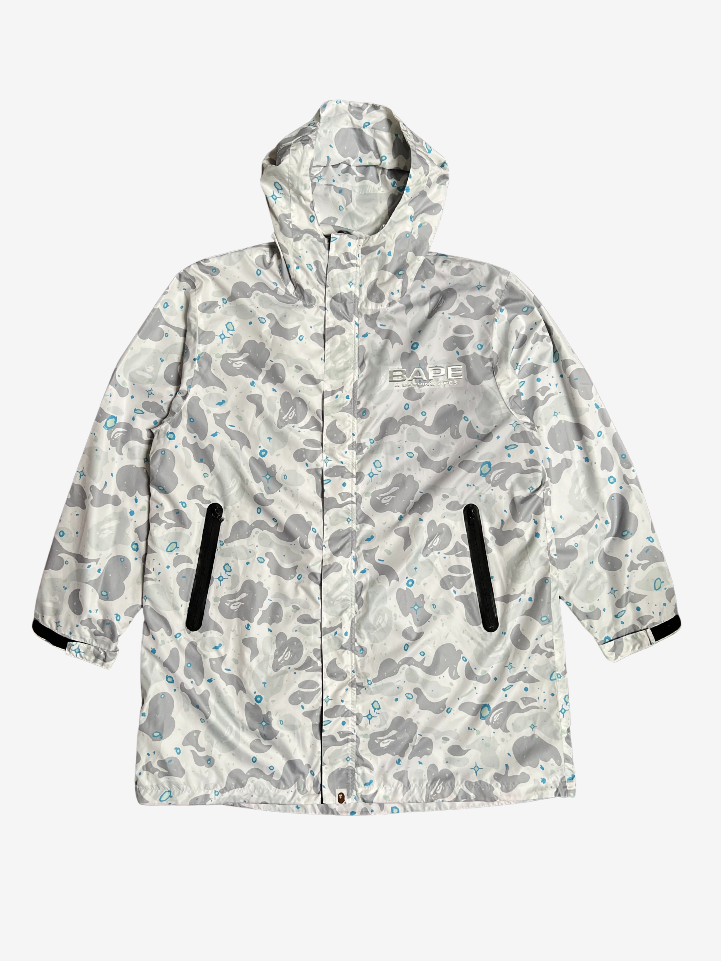 BAPE White Galaxy Camo Snowboarding Jacket